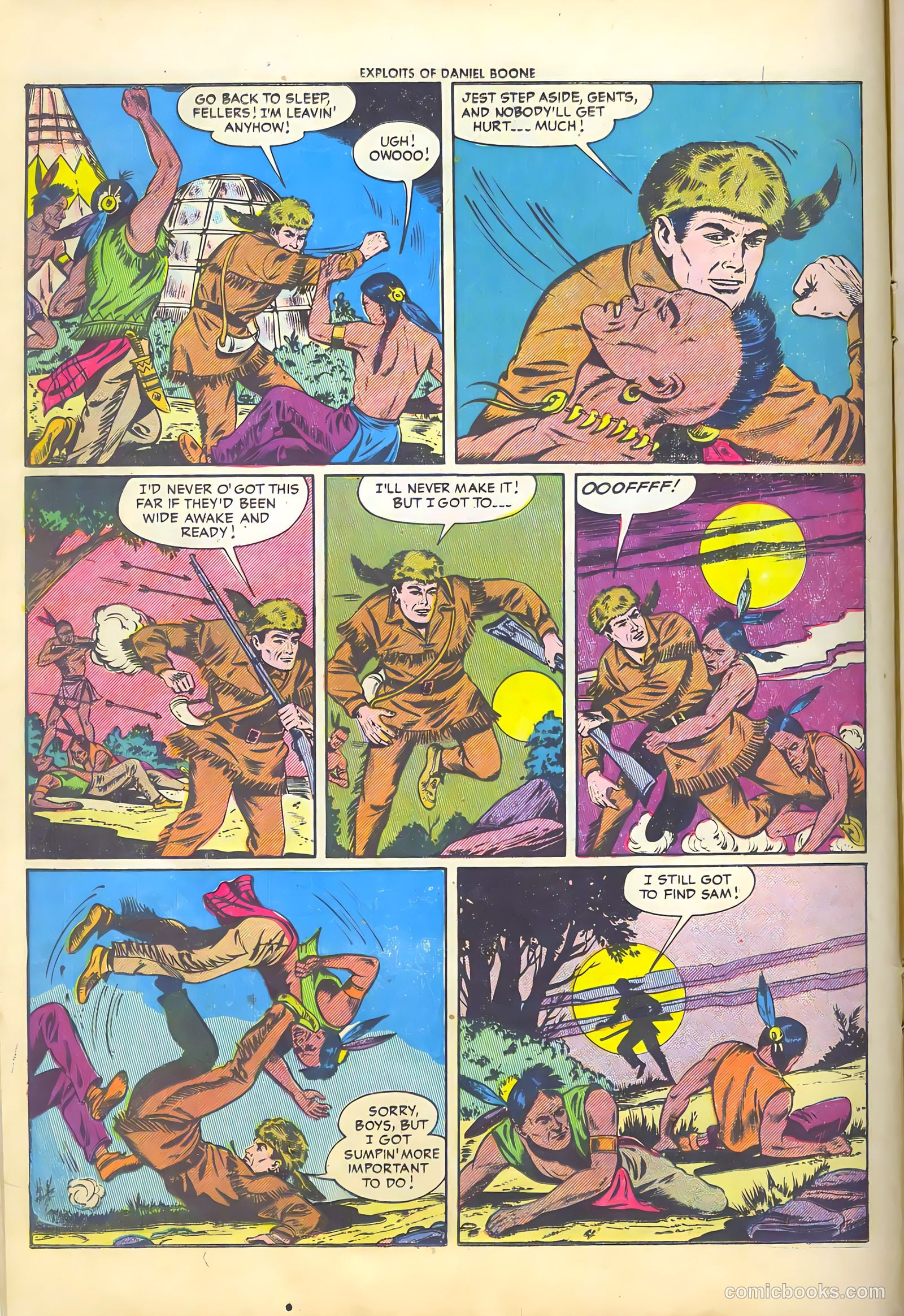 Exploits of Daniel Boone #4 (1956) — page 16 of 37