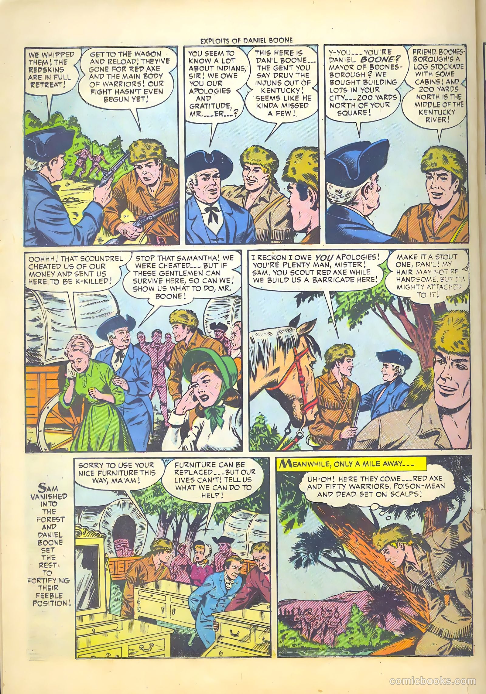 Exploits of Daniel Boone #4 (1956) — page 24 of 37
