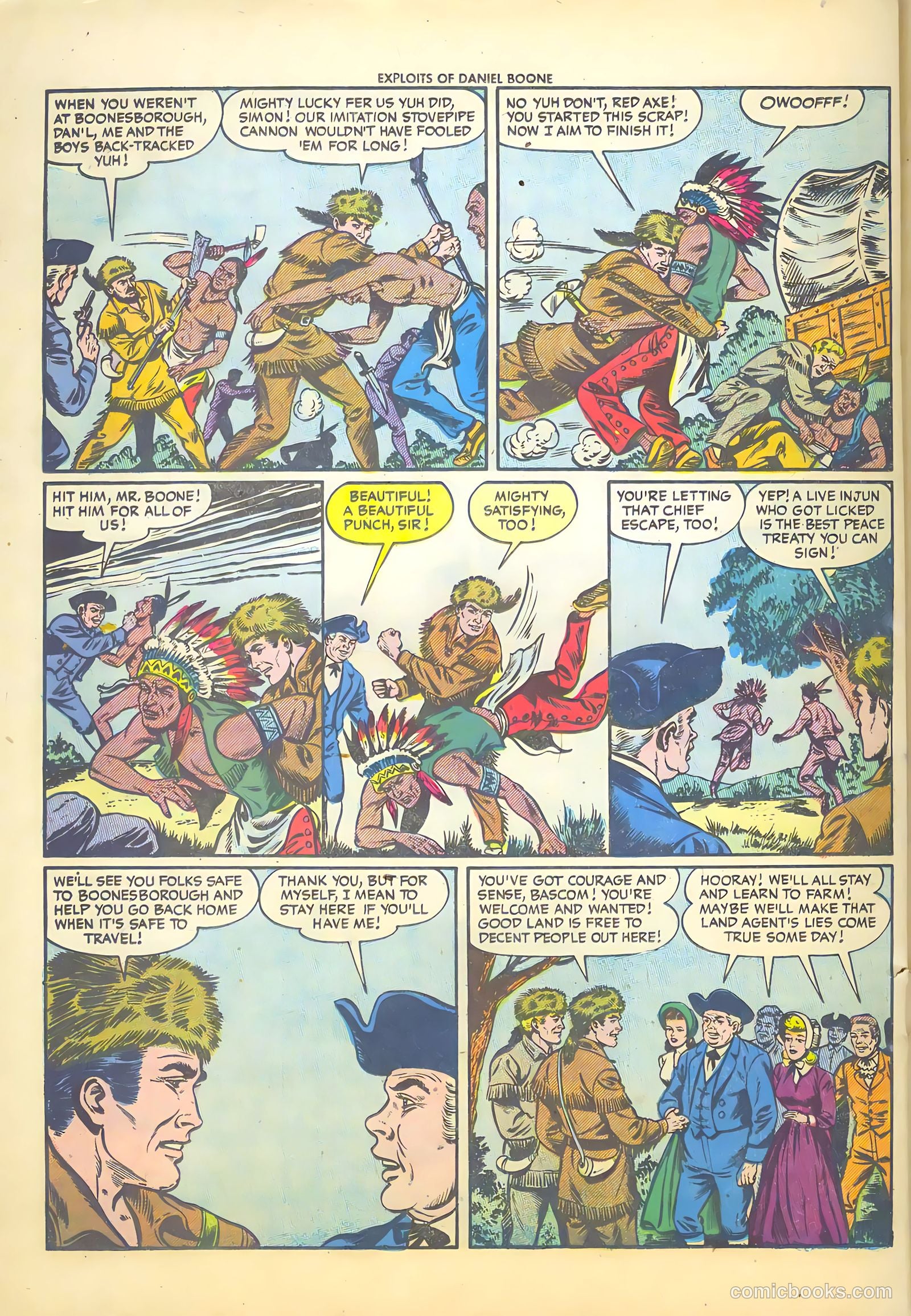 Exploits of Daniel Boone #4 (1956) — page 26 of 37