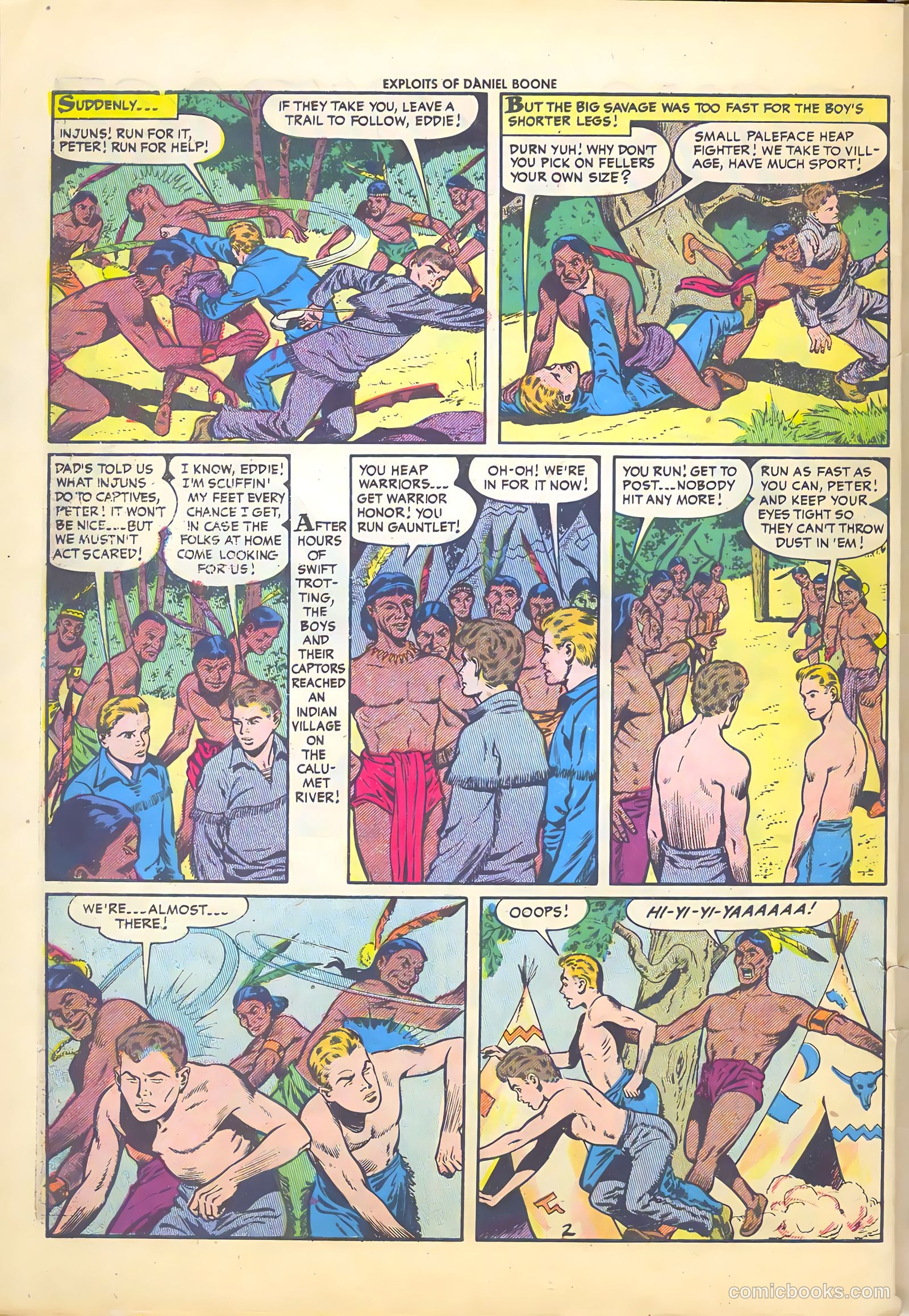 Exploits of Daniel Boone #4 (1956) — page 30 of 37