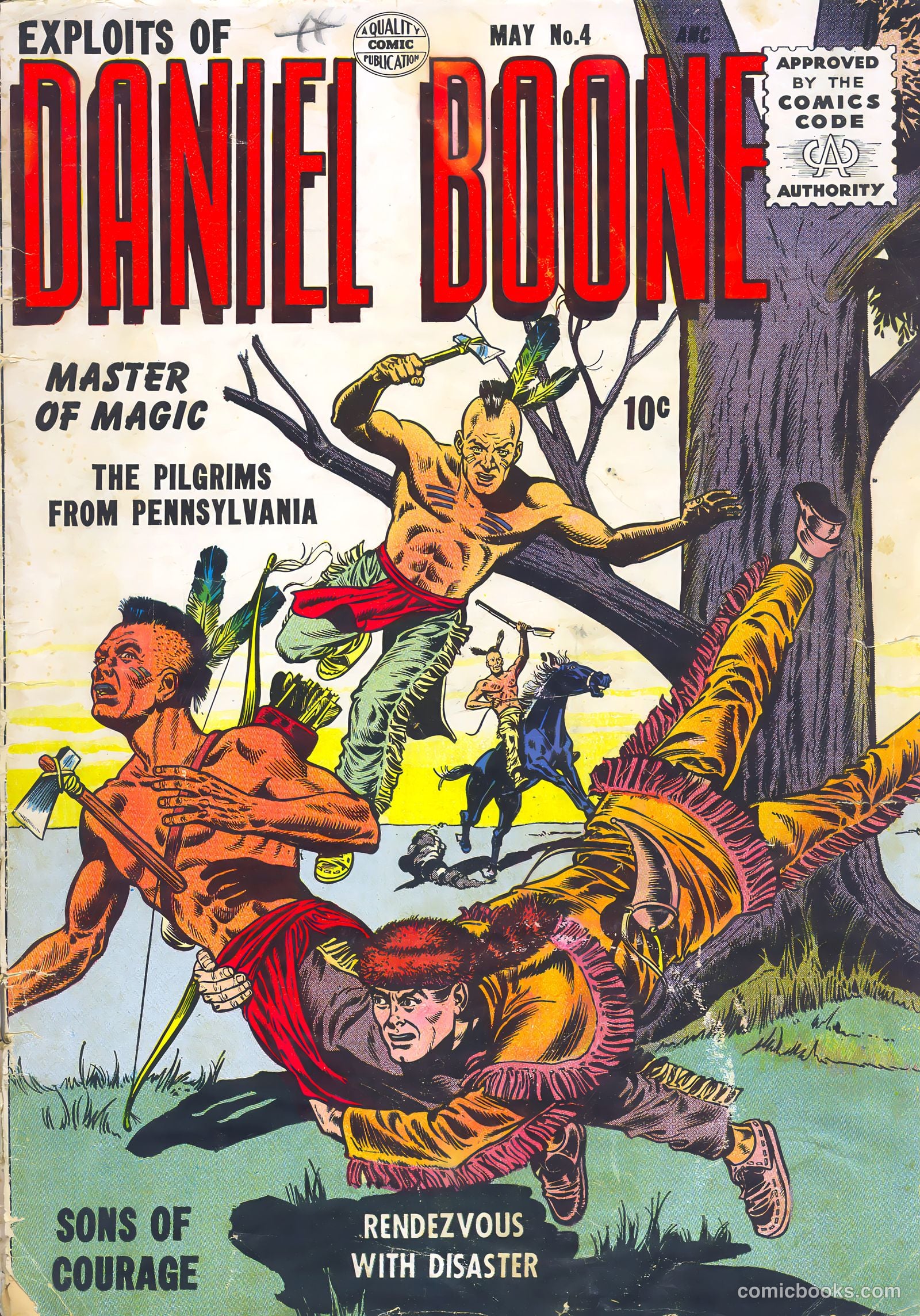 Exploits of Daniel Boone #4 (1956) — page 37 of 37