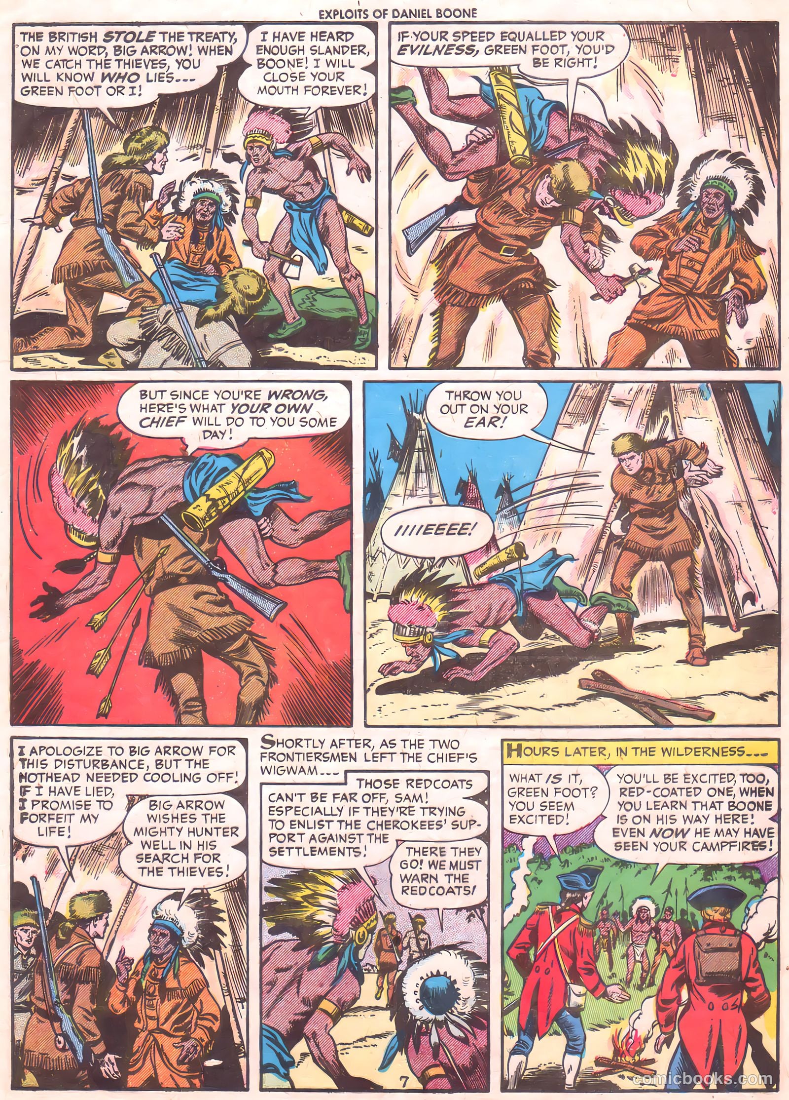 Exploits of Daniel Boone #5 (1956) — page 9 of 36