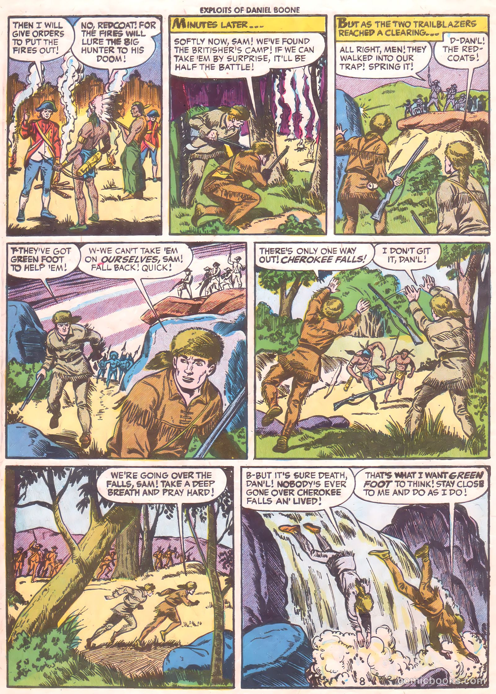 Exploits of Daniel Boone #5 (1956) — page 10 of 36