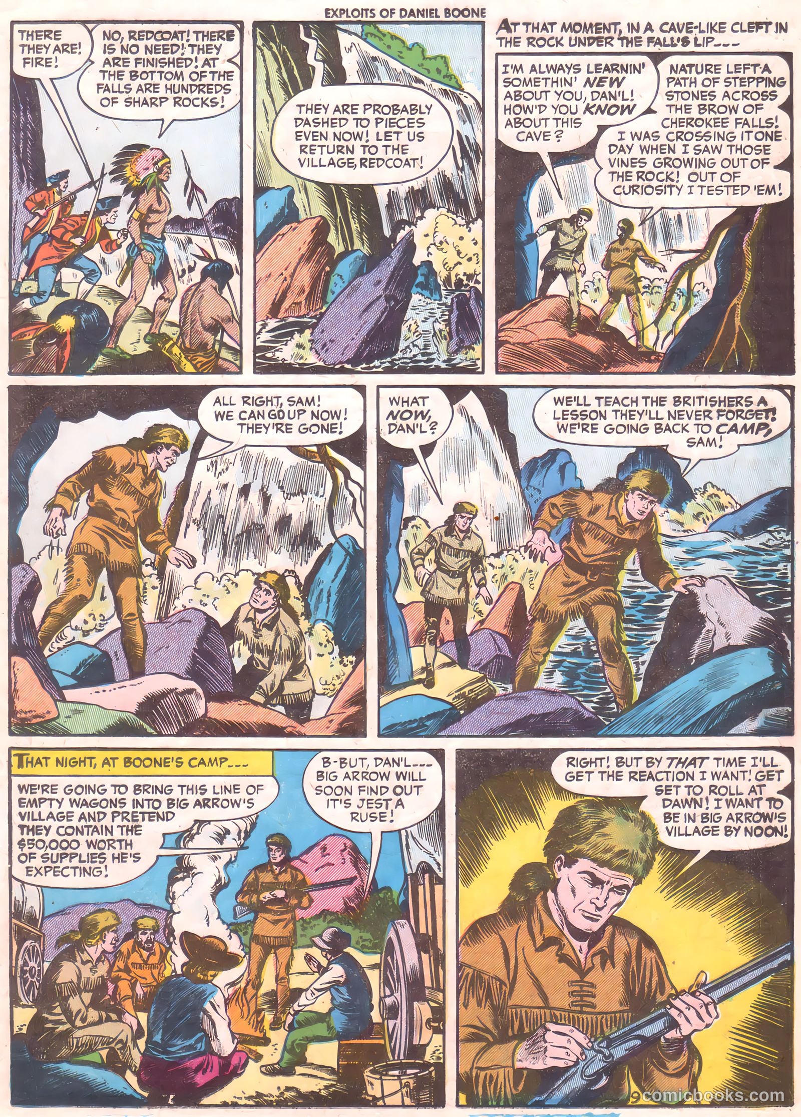 Exploits of Daniel Boone #5 (1956) — page 11 of 36