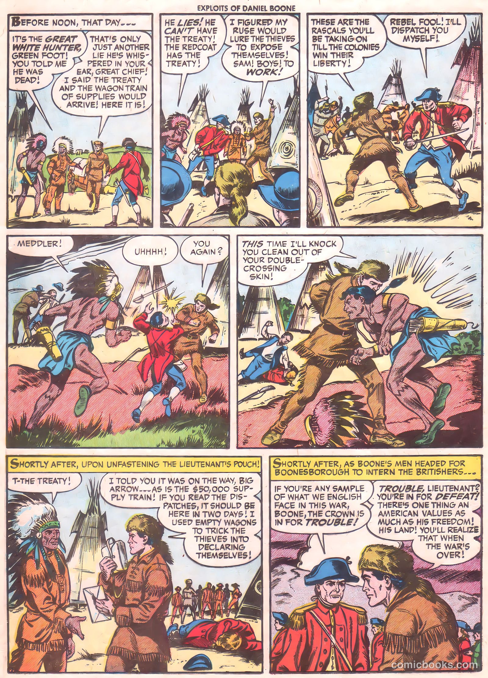 Exploits of Daniel Boone #5 (1956) — page 12 of 36
