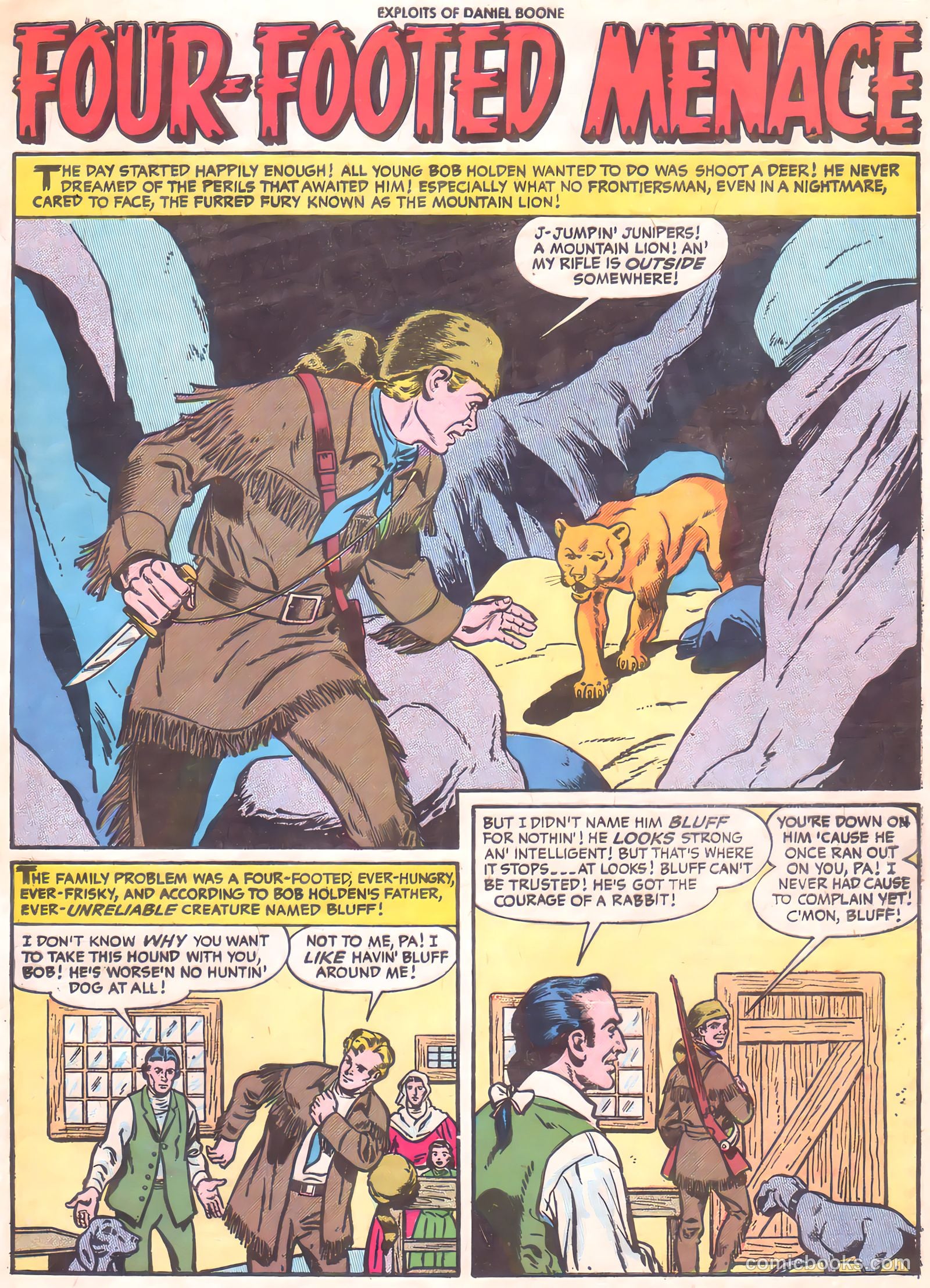 Exploits of Daniel Boone #5 (1956) — page 29 of 36