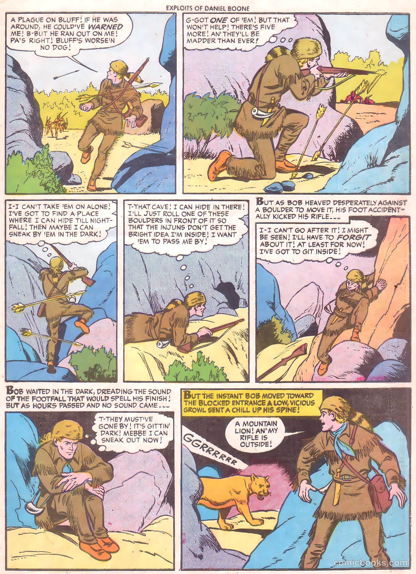 Exploits of Daniel Boone #5 (1956) — page 31 of 36
