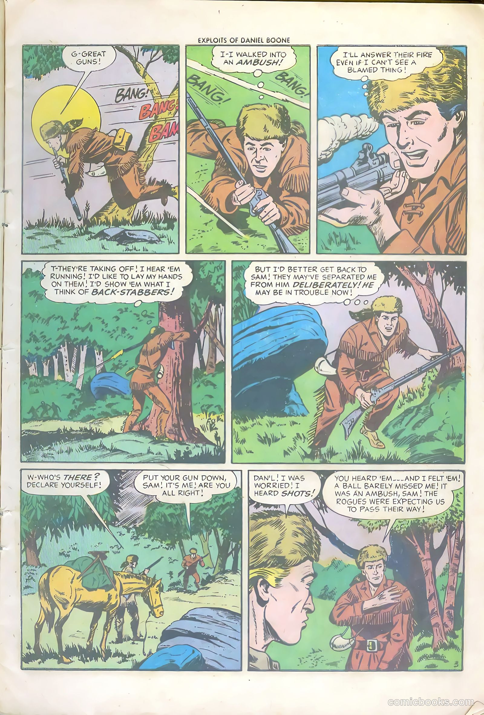 Exploits of Daniel Boone #6 (1956) — page 5 of 36