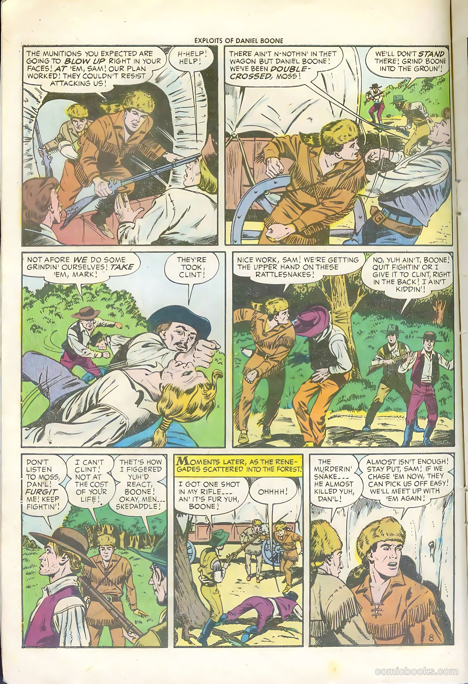 Exploits of Daniel Boone #6 (1956) — page 10 of 36