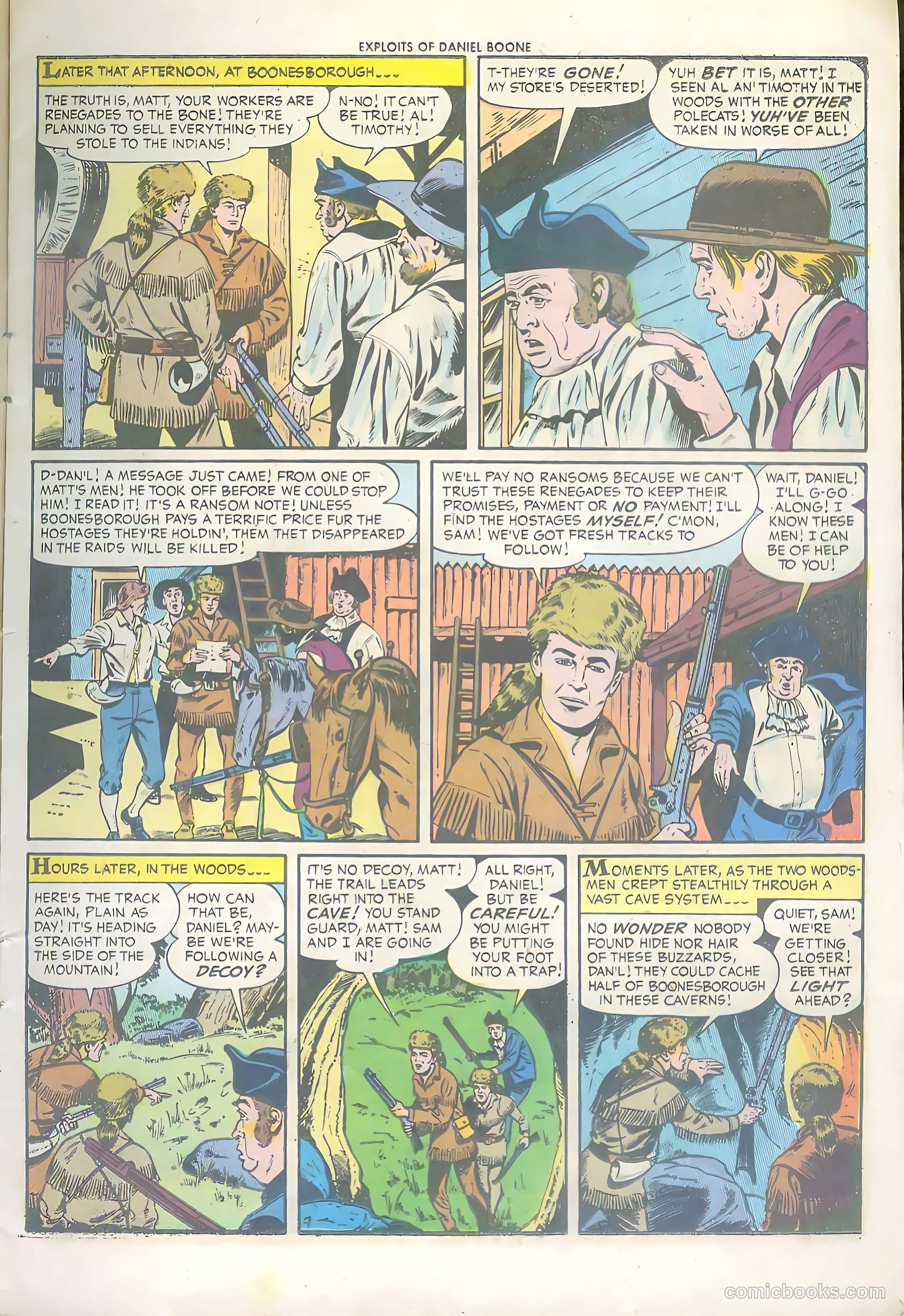 Exploits of Daniel Boone #6 (1956) — page 11 of 36