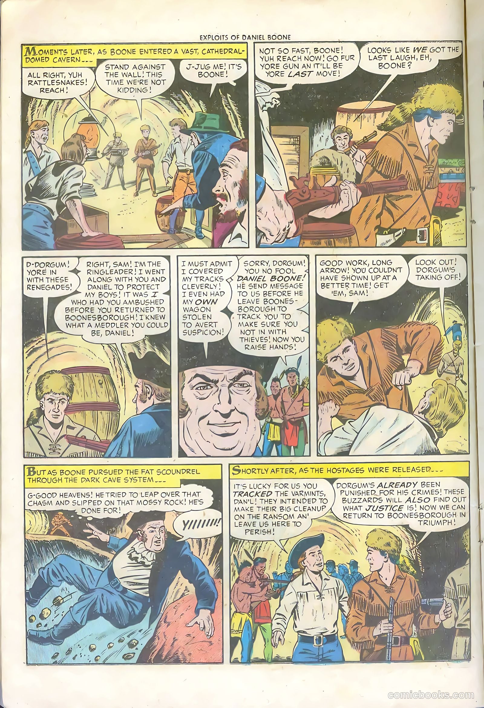 Exploits of Daniel Boone #6 (1956) — page 12 of 36