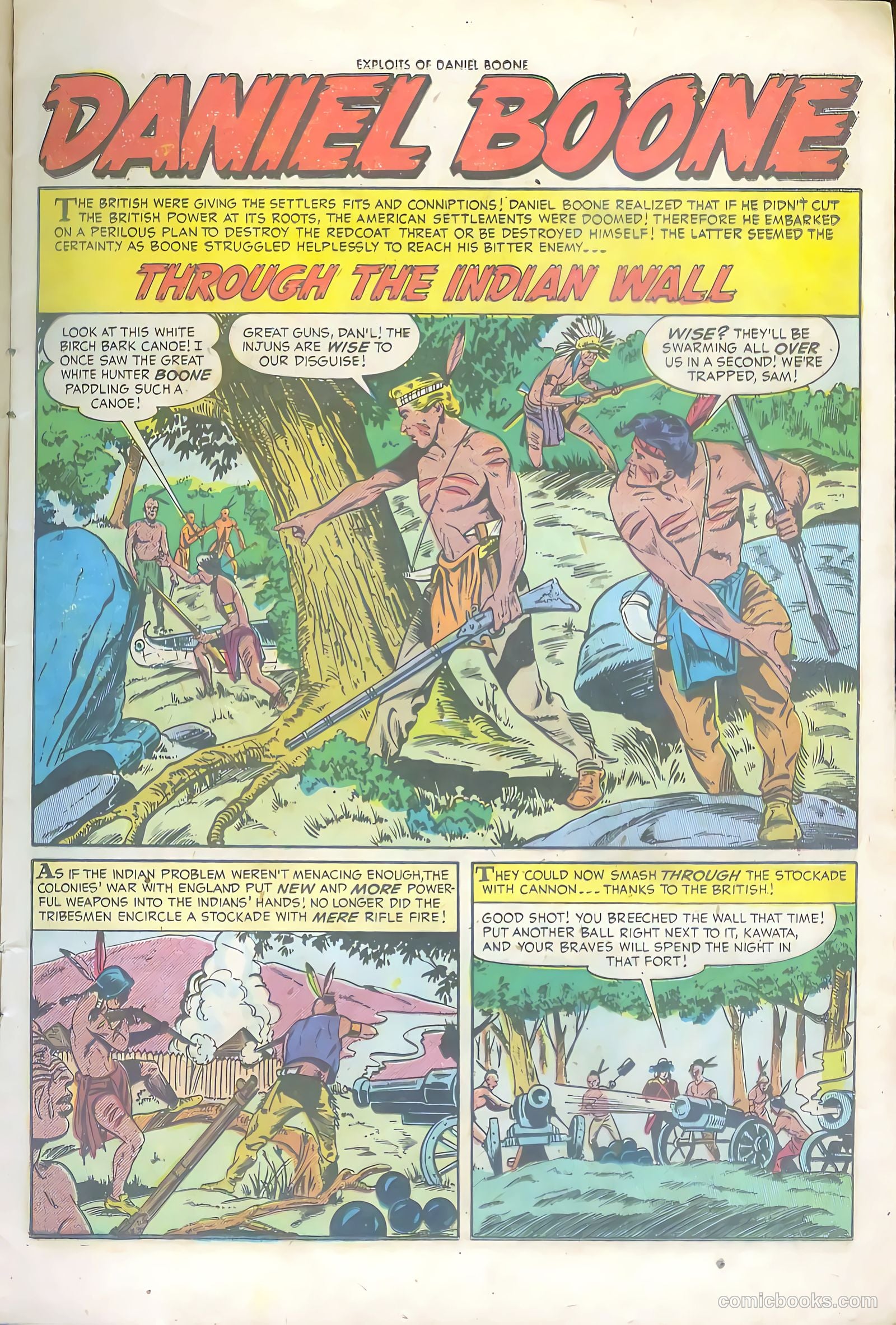 Exploits of Daniel Boone #6 (1956) — page 13 of 36