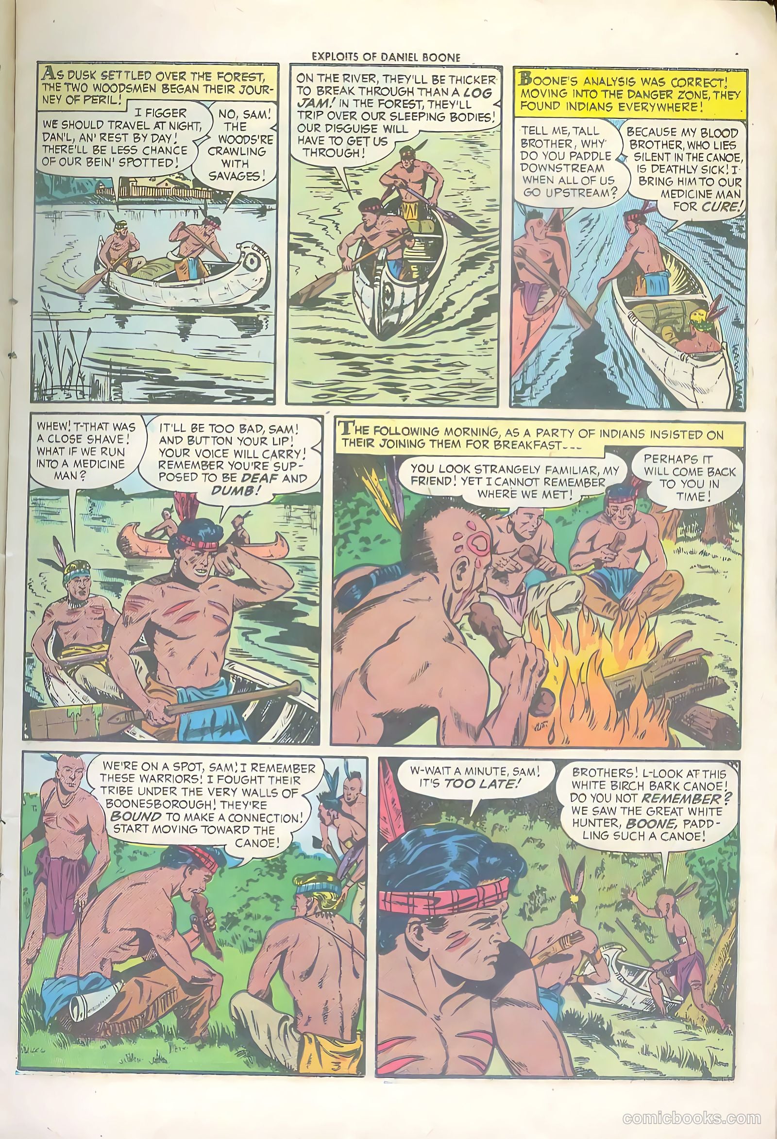 Exploits of Daniel Boone #6 (1956) — page 15 of 36
