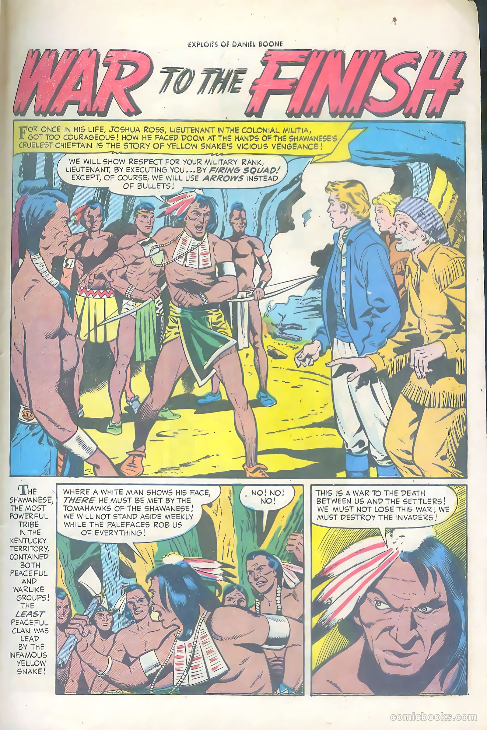 Exploits of Daniel Boone #6 (1956) — page 29 of 36