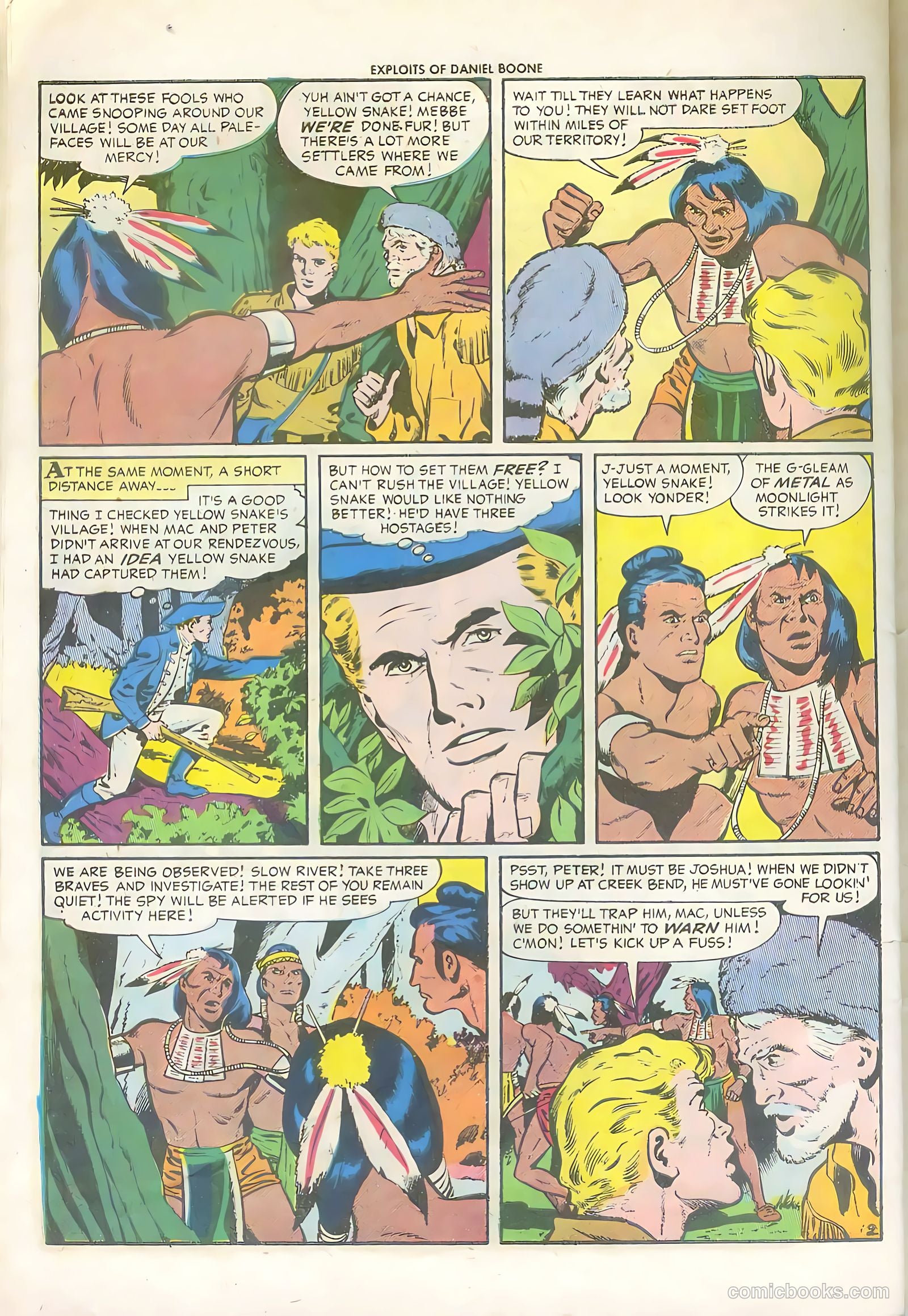 Exploits of Daniel Boone #6 (1956) — page 30 of 36