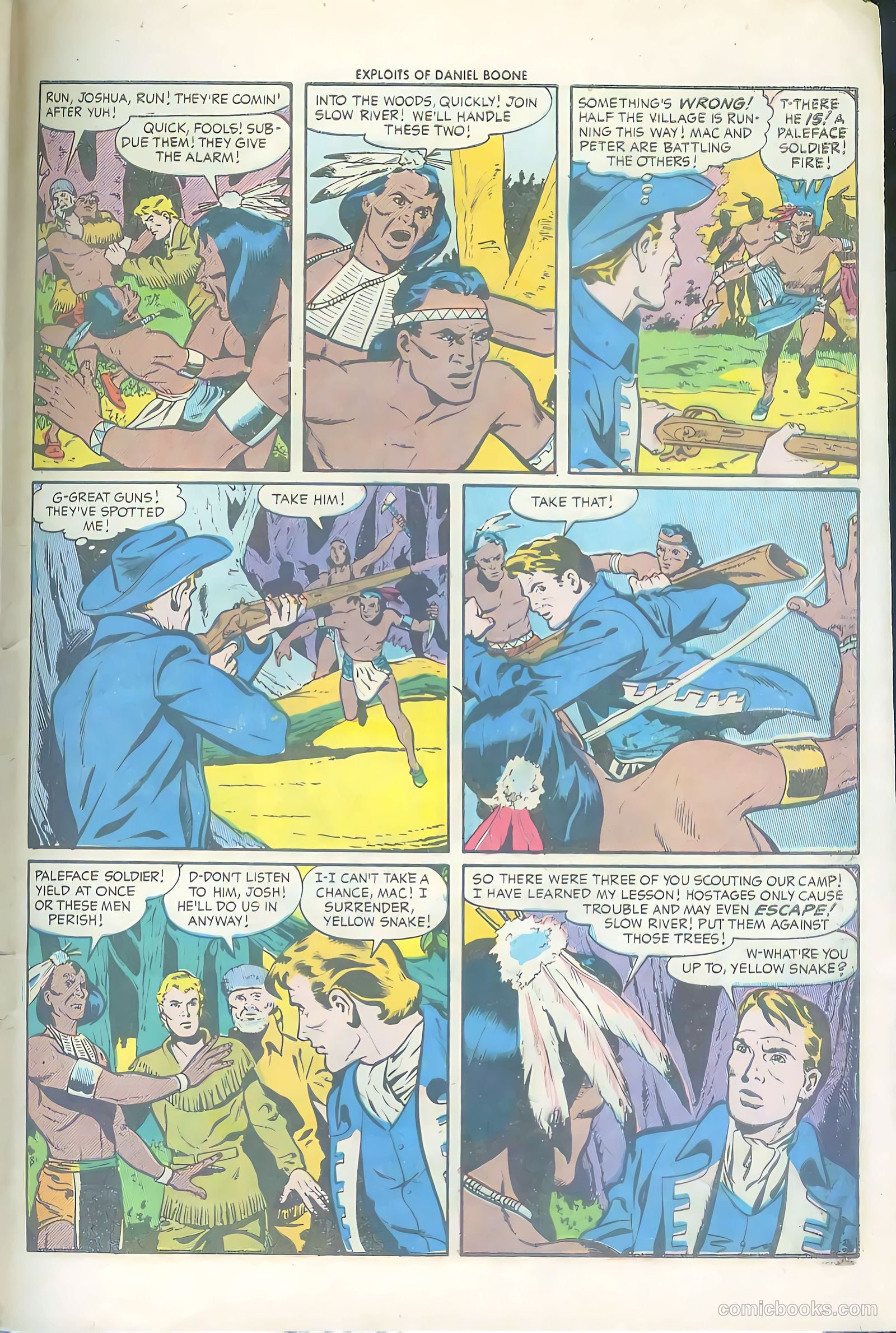 Exploits of Daniel Boone #6 (1956) — page 31 of 36