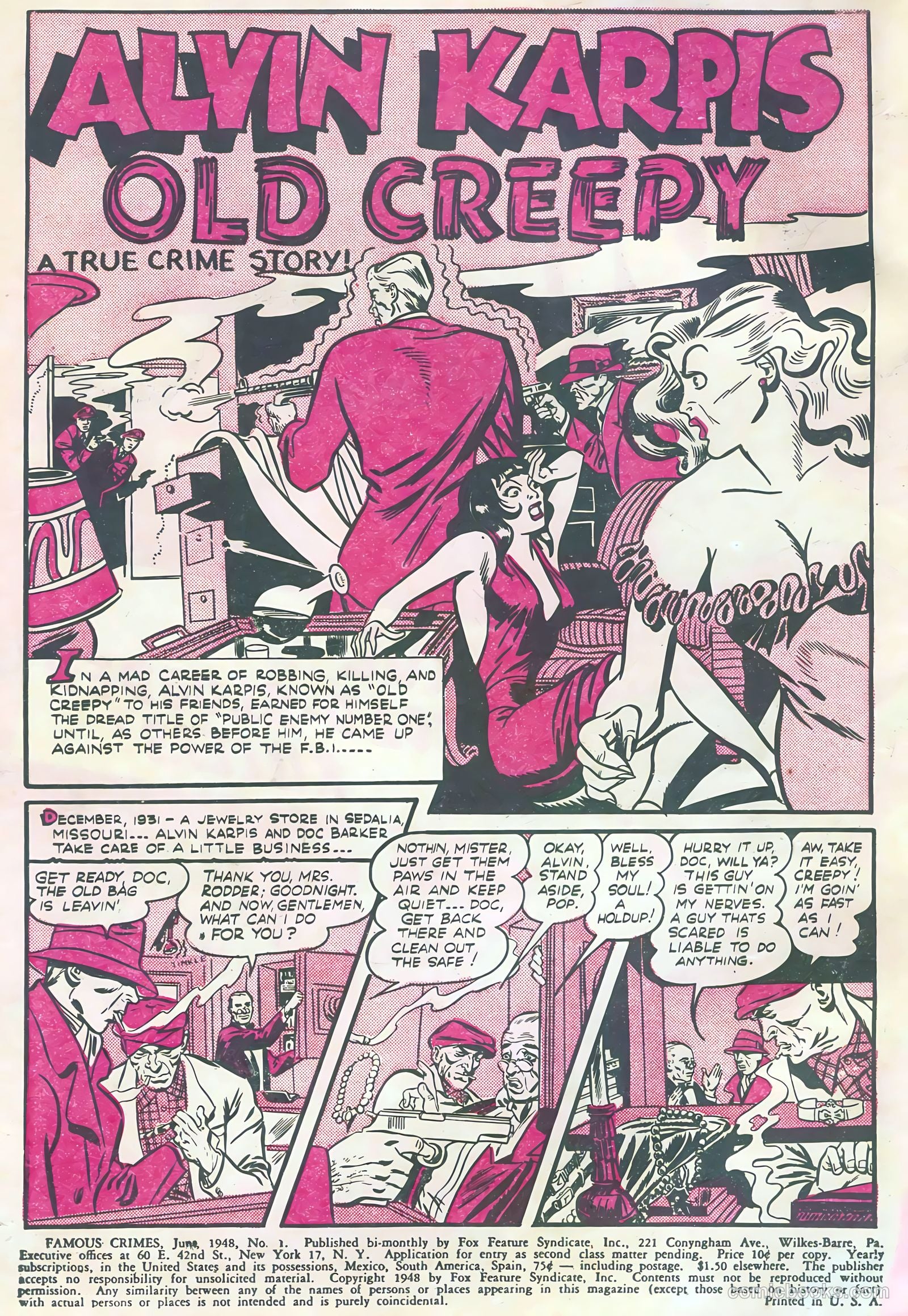 Famous Crimes #1 (1948) — page 2 of 36