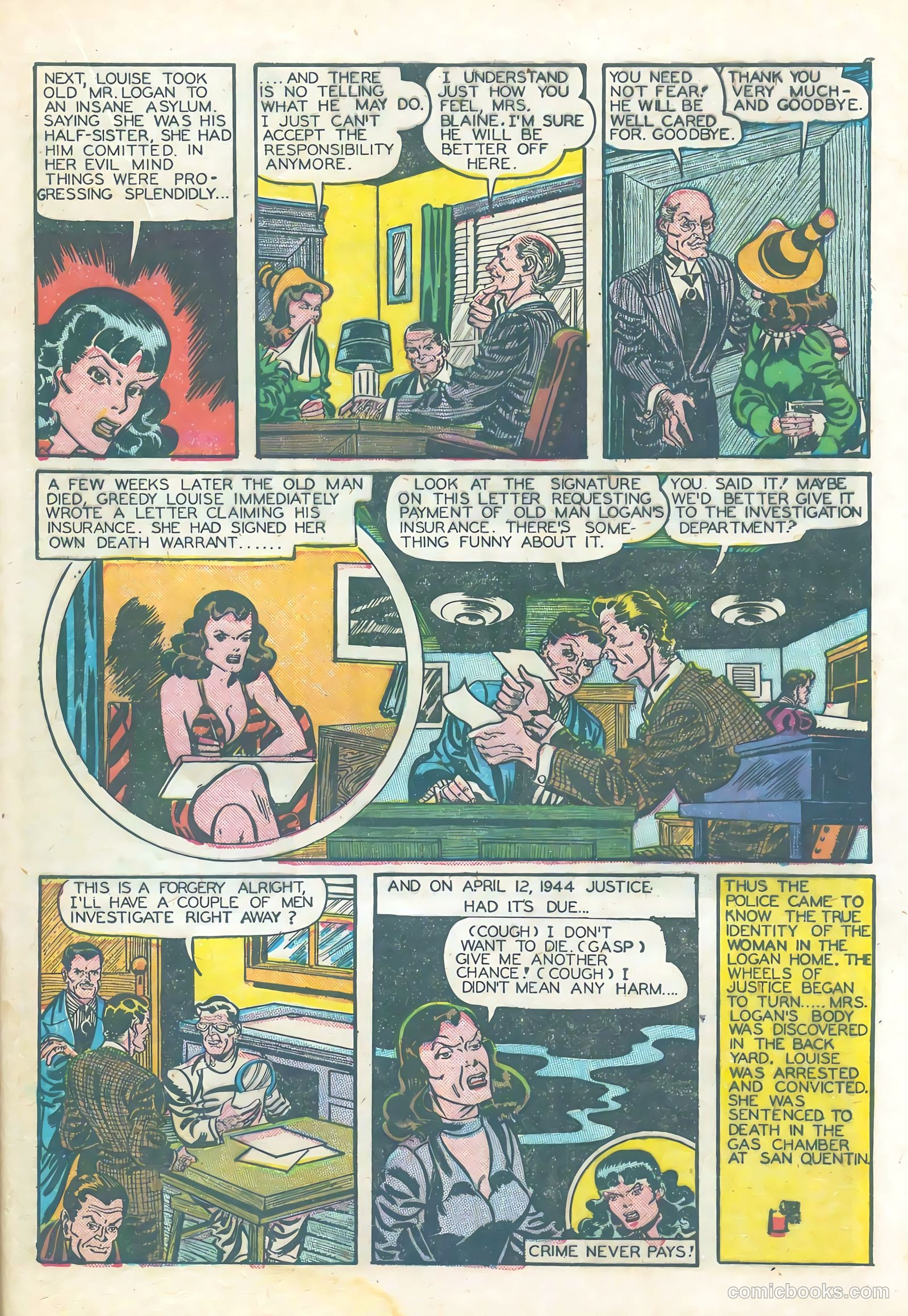 Famous Crimes #1 (1948) — page 21 of 36