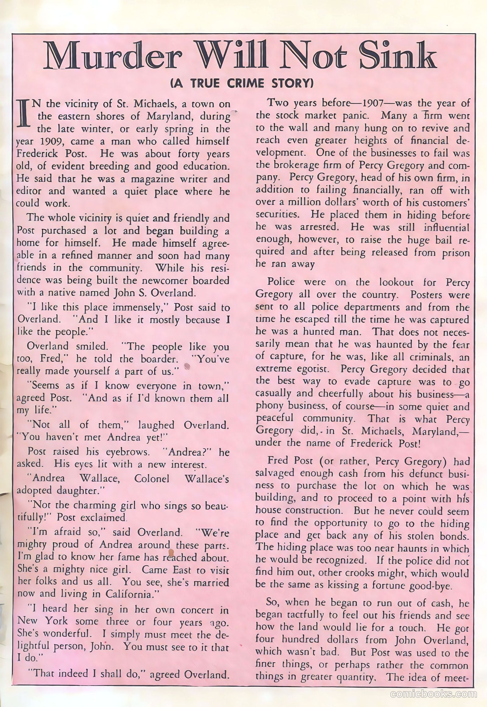 Famous Crimes #1 (1948) — page 35 of 36