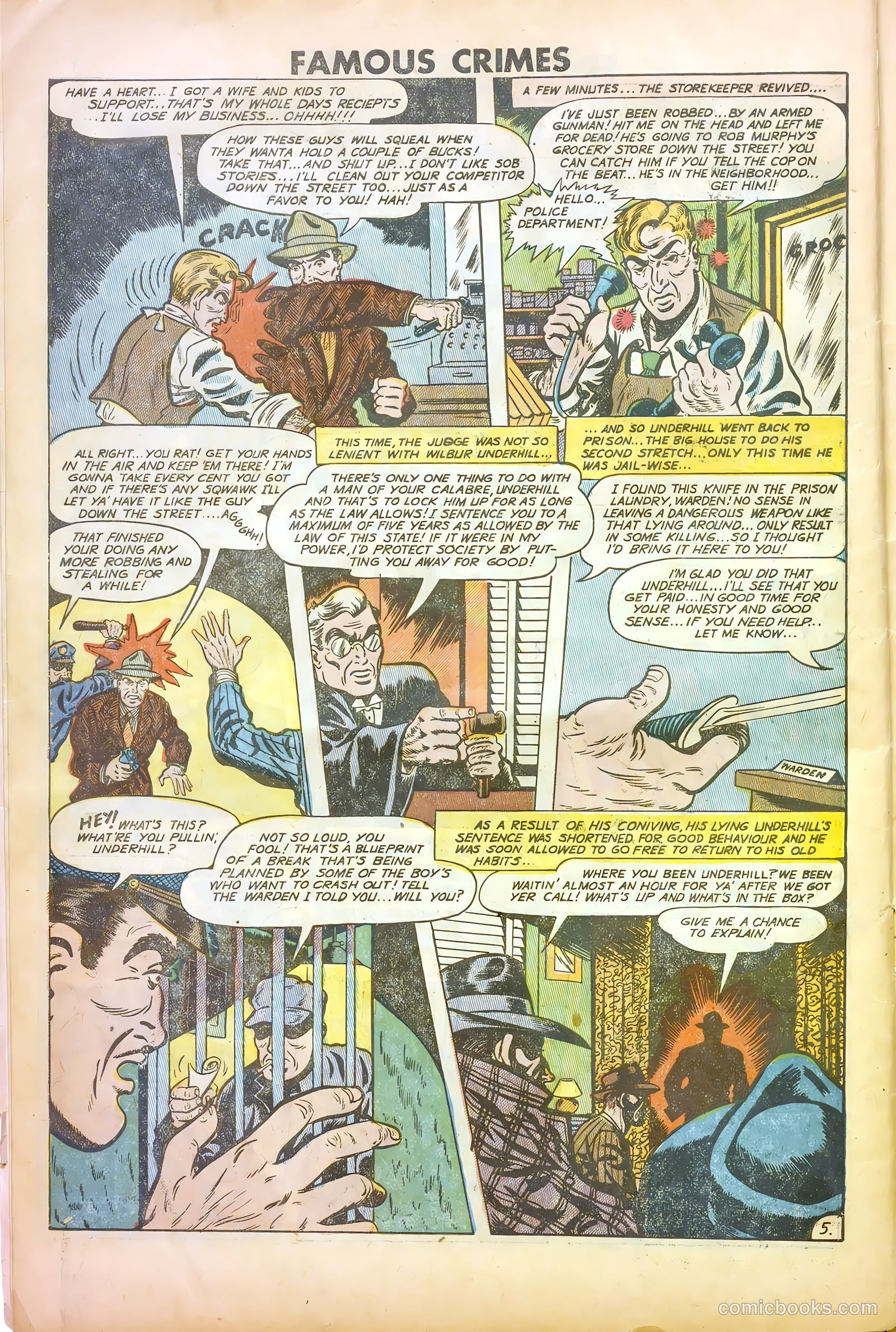 Famous Crimes #10 (1949) — page 6 of 37