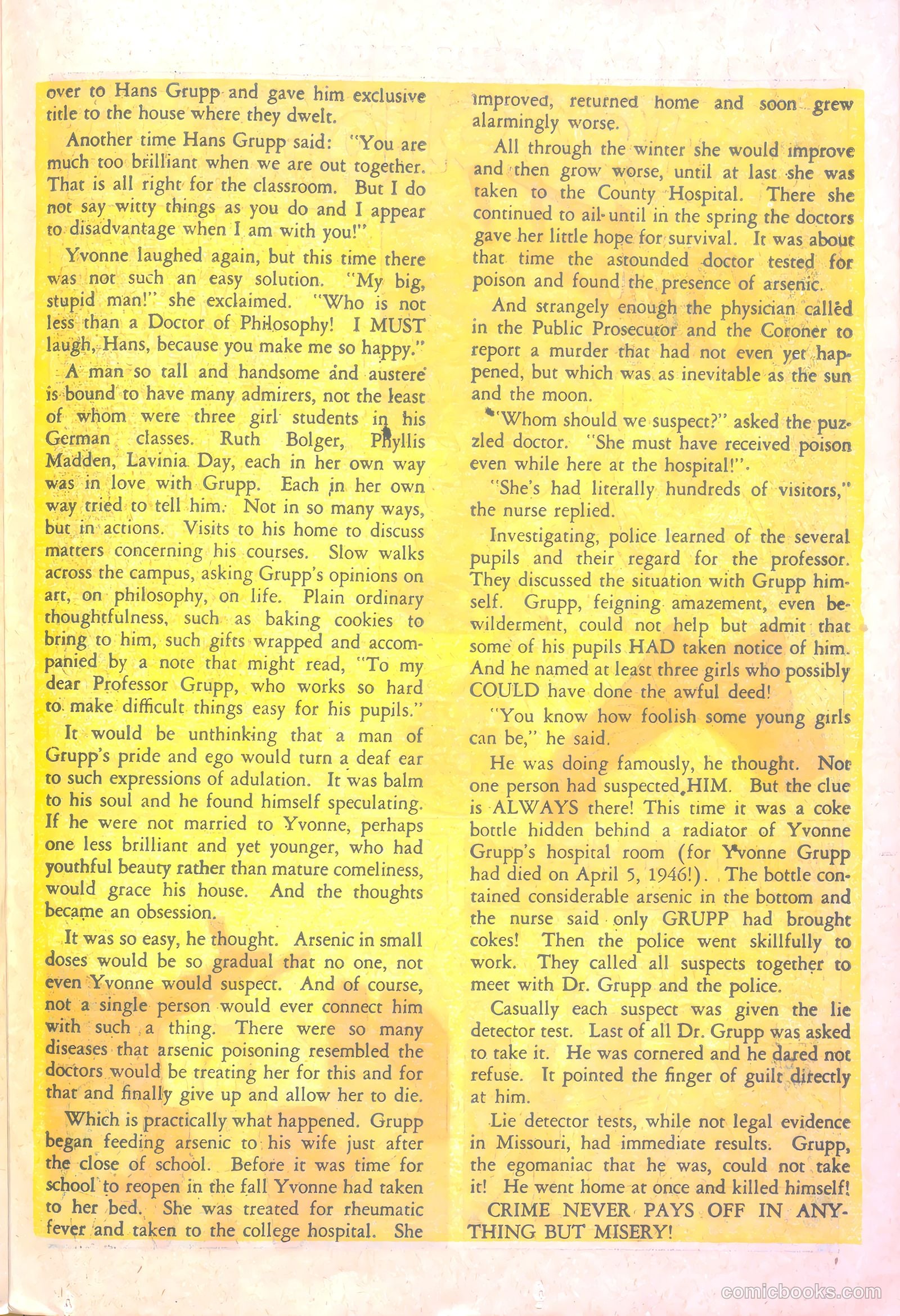 Famous Crimes #12 (1949) — page 23 of 37