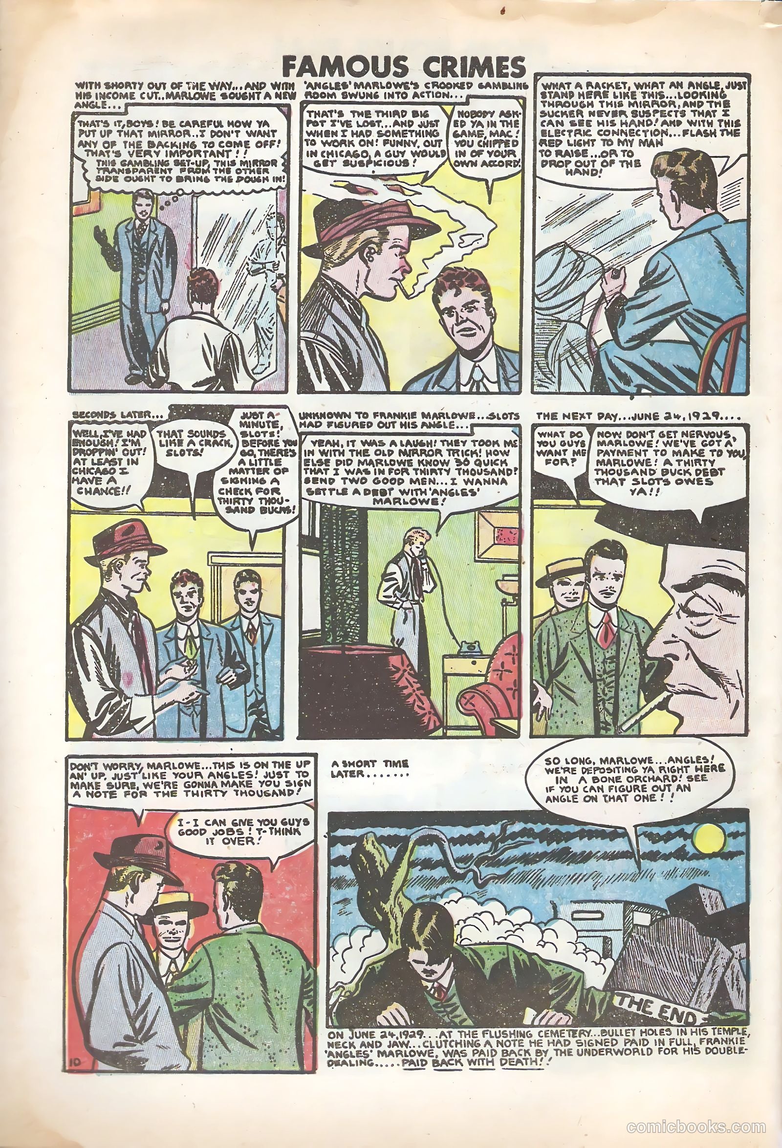 Famous Crimes #13 (1949) — page 32 of 36