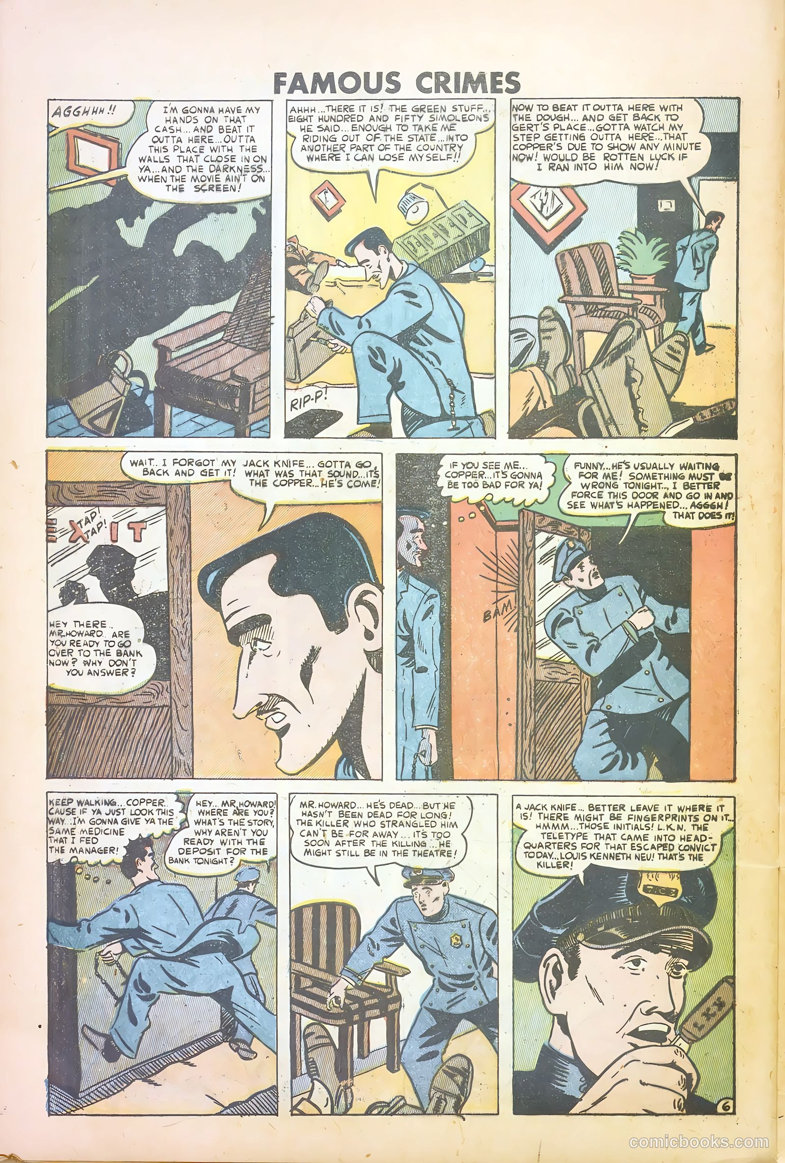 Famous Crimes #15 (1950) — page 28 of 37