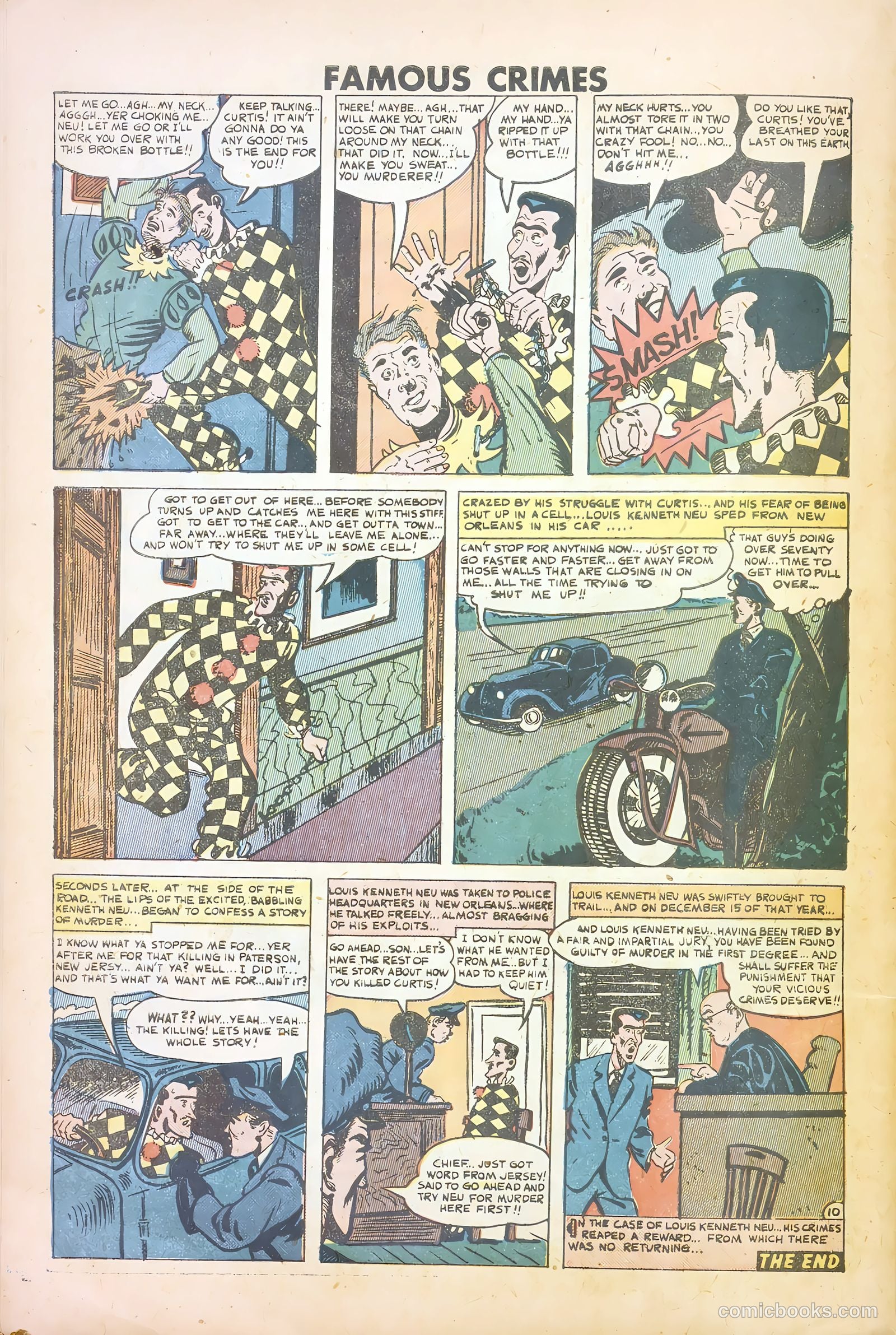 Famous Crimes #15 (1950) — page 32 of 37