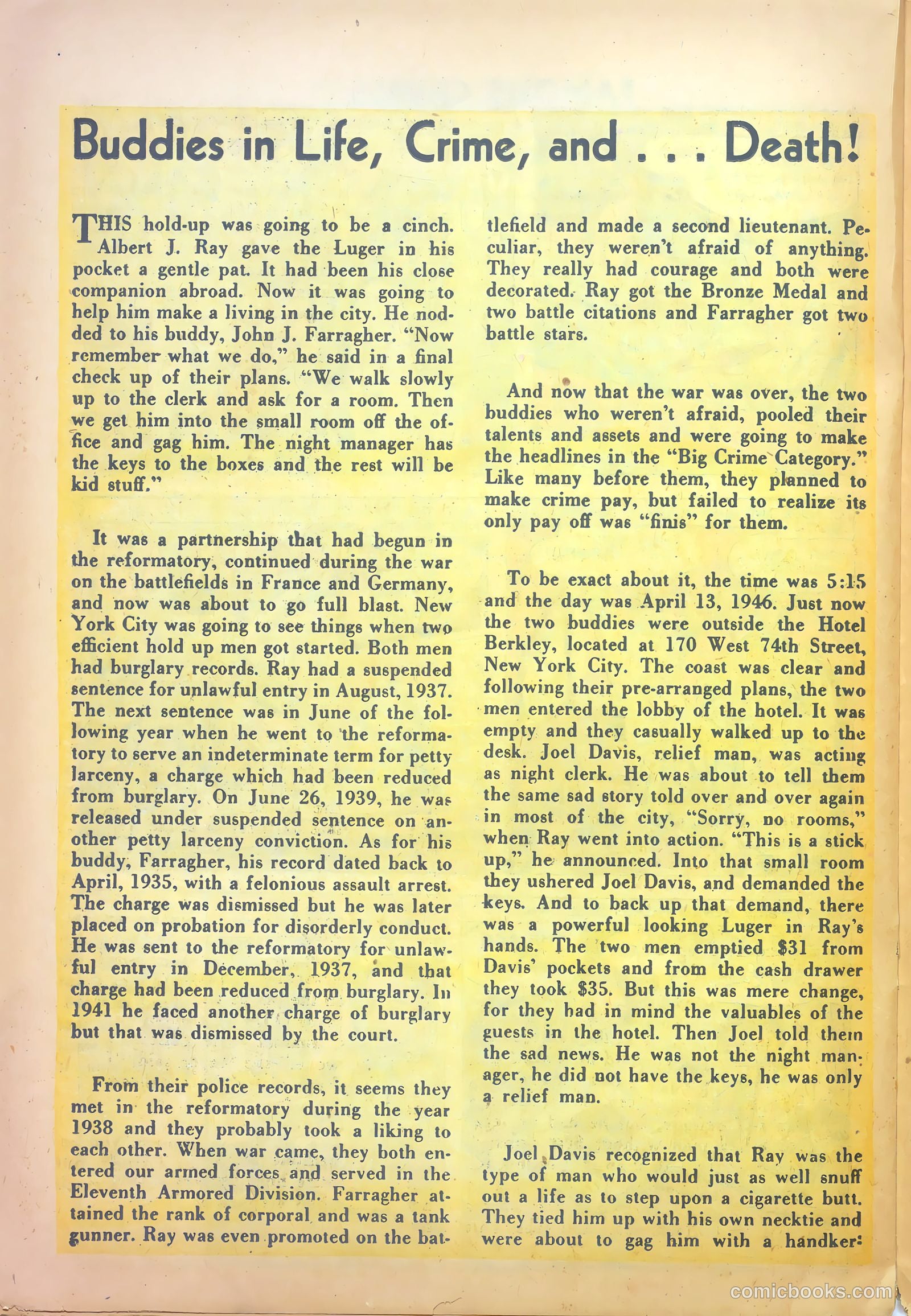 Famous Crimes #18 (1950) — page 22 of 36