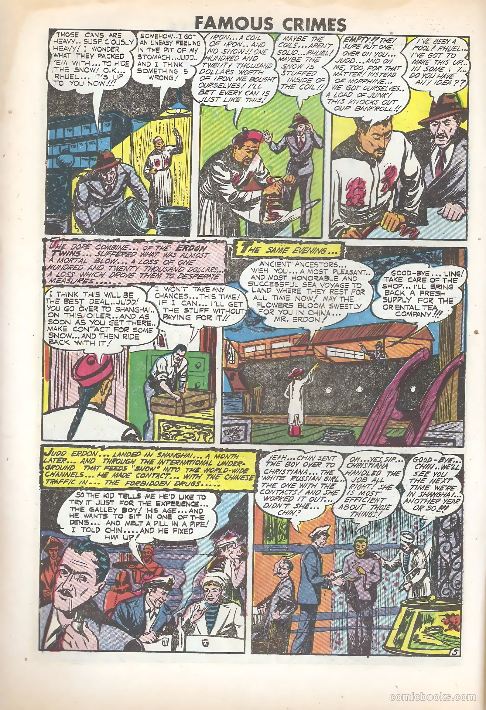 Famous Crimes #51 (1954) — page 6 of 36