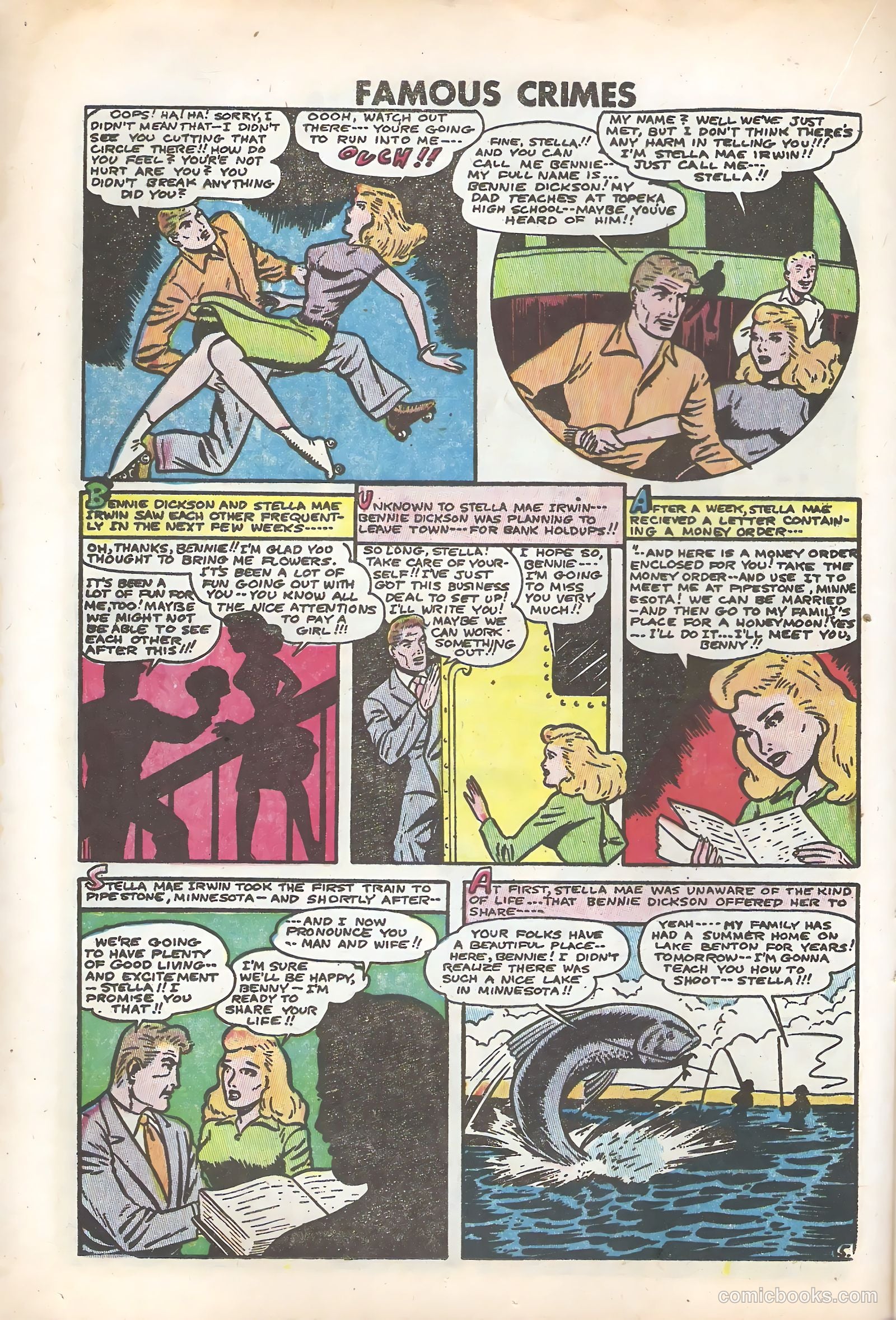 Famous Crimes #51 (1954) — page 16 of 36