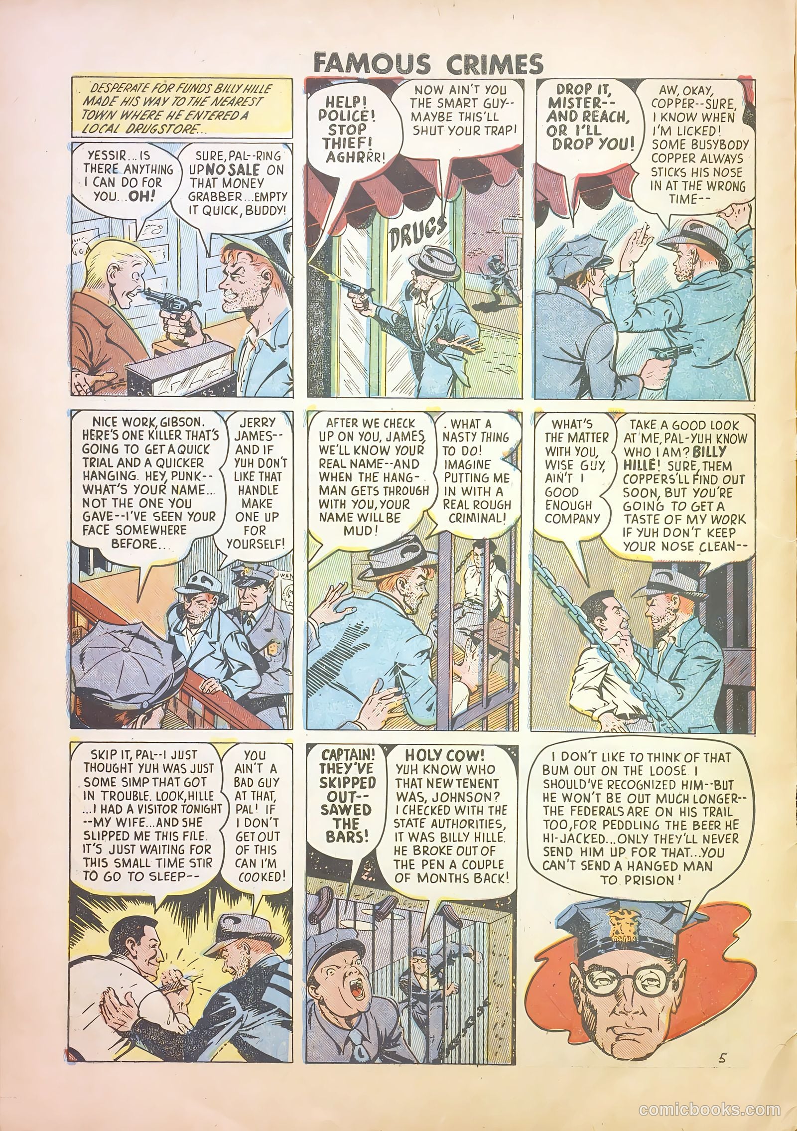 Famous Crimes #6 (1949) — page 6 of 36