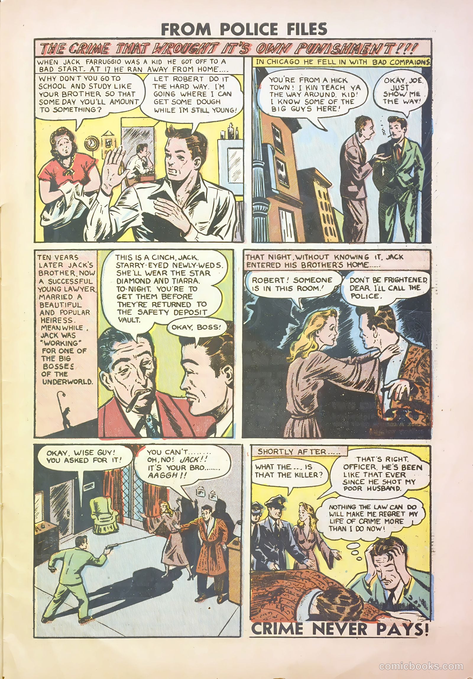 Famous Crimes #6 (1949) — page 33 of 36