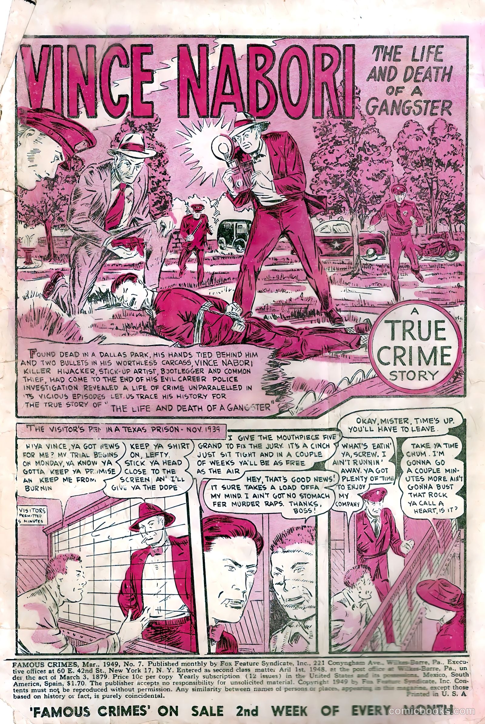 Famous Crimes #7 (1949) — page 2 of 36