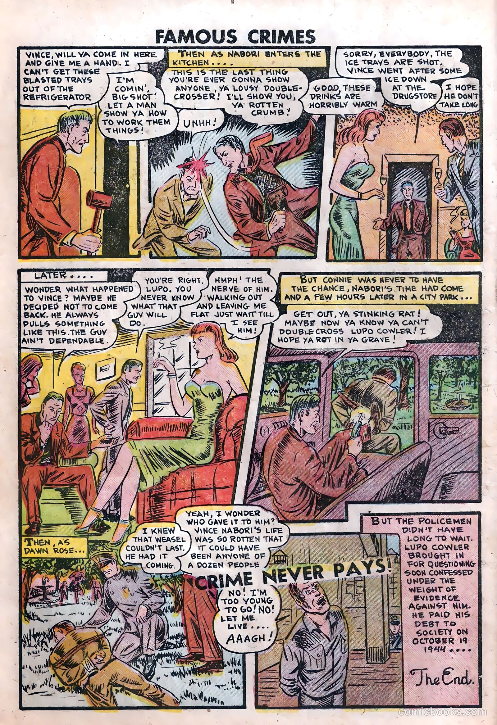 Famous Crimes #7 (1949) — page 10 of 36
