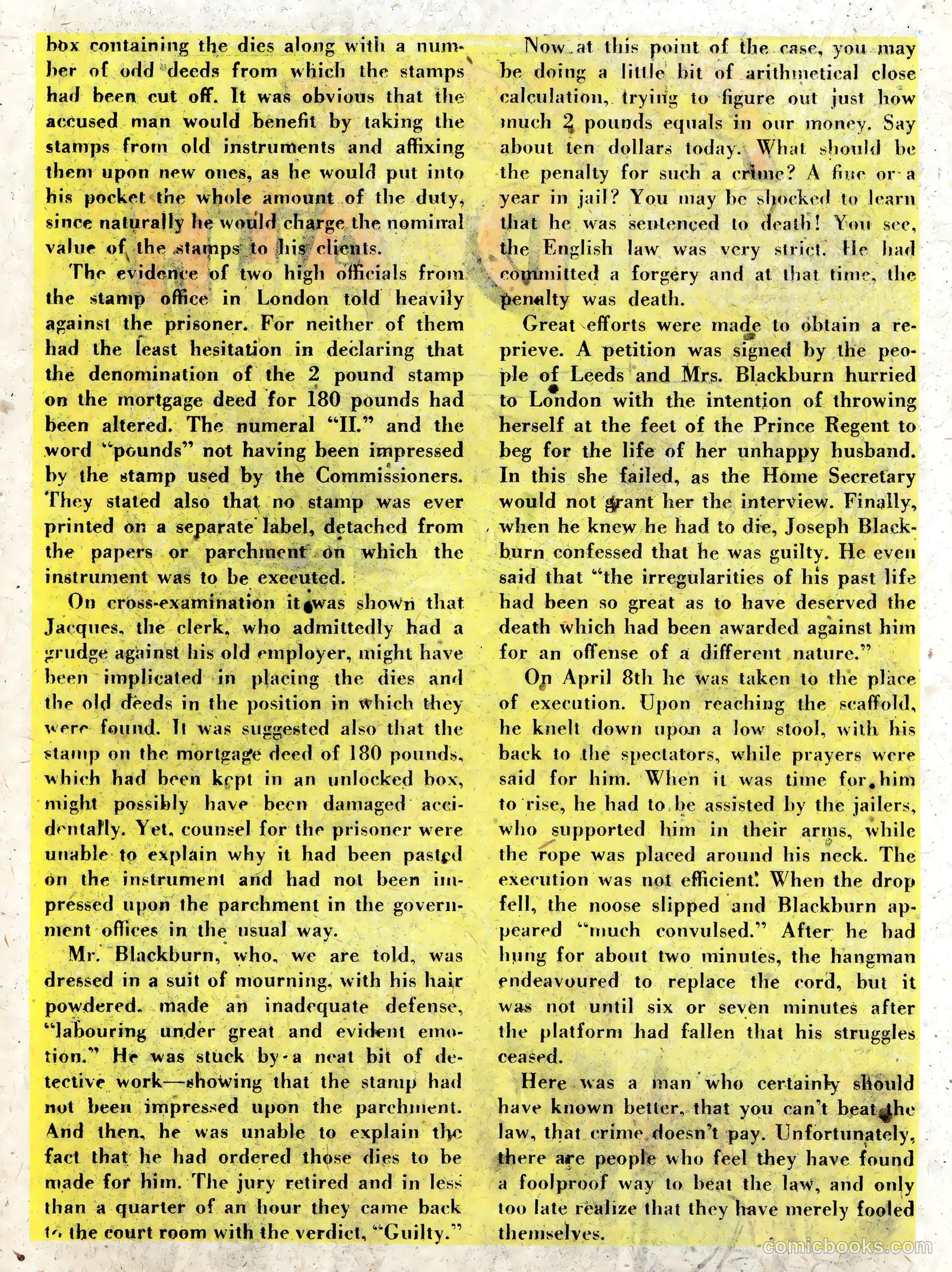 Famous Crimes #8 (1949) — page 20 of 36