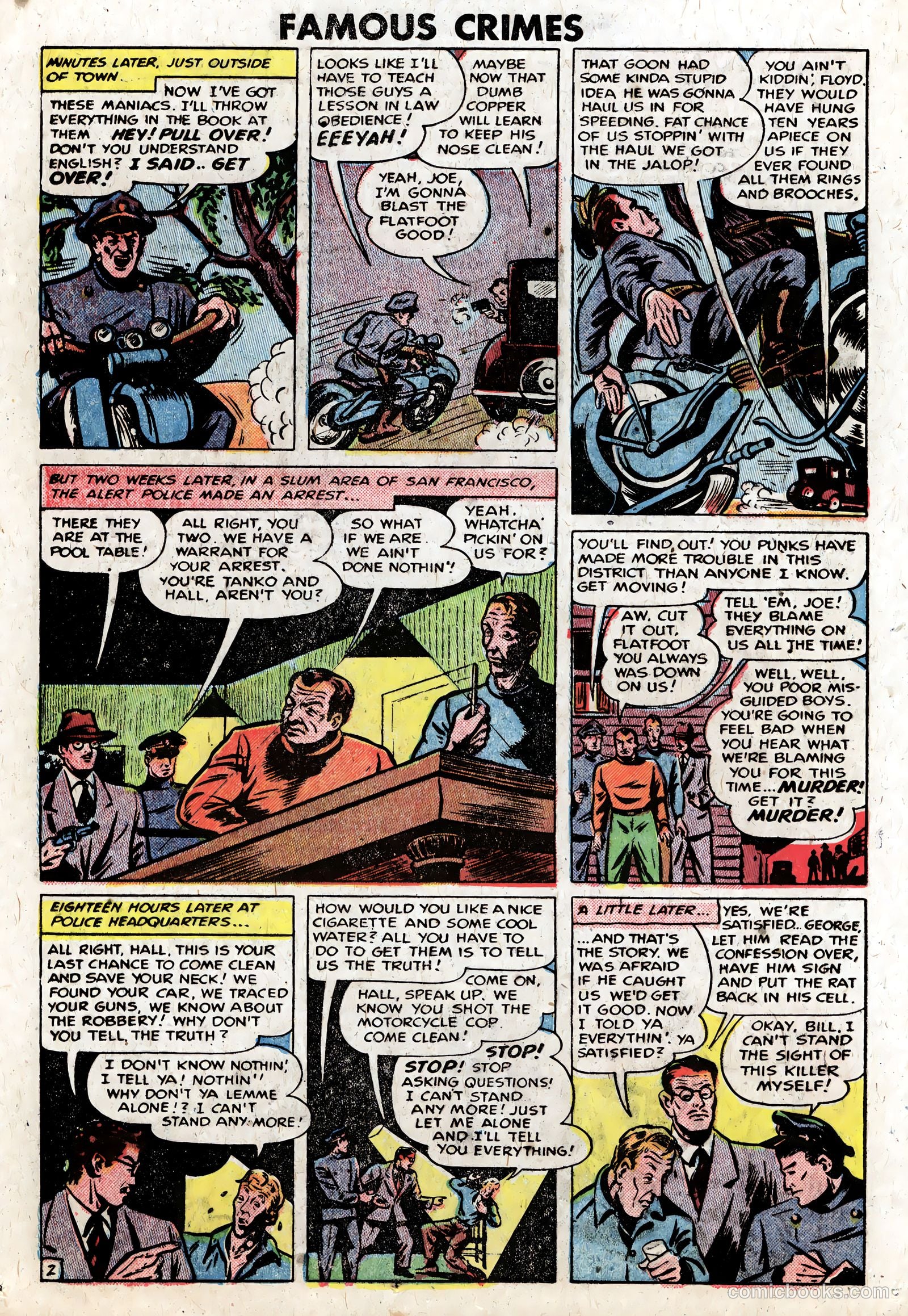 Famous Crimes #8 (1949) — page 22 of 36