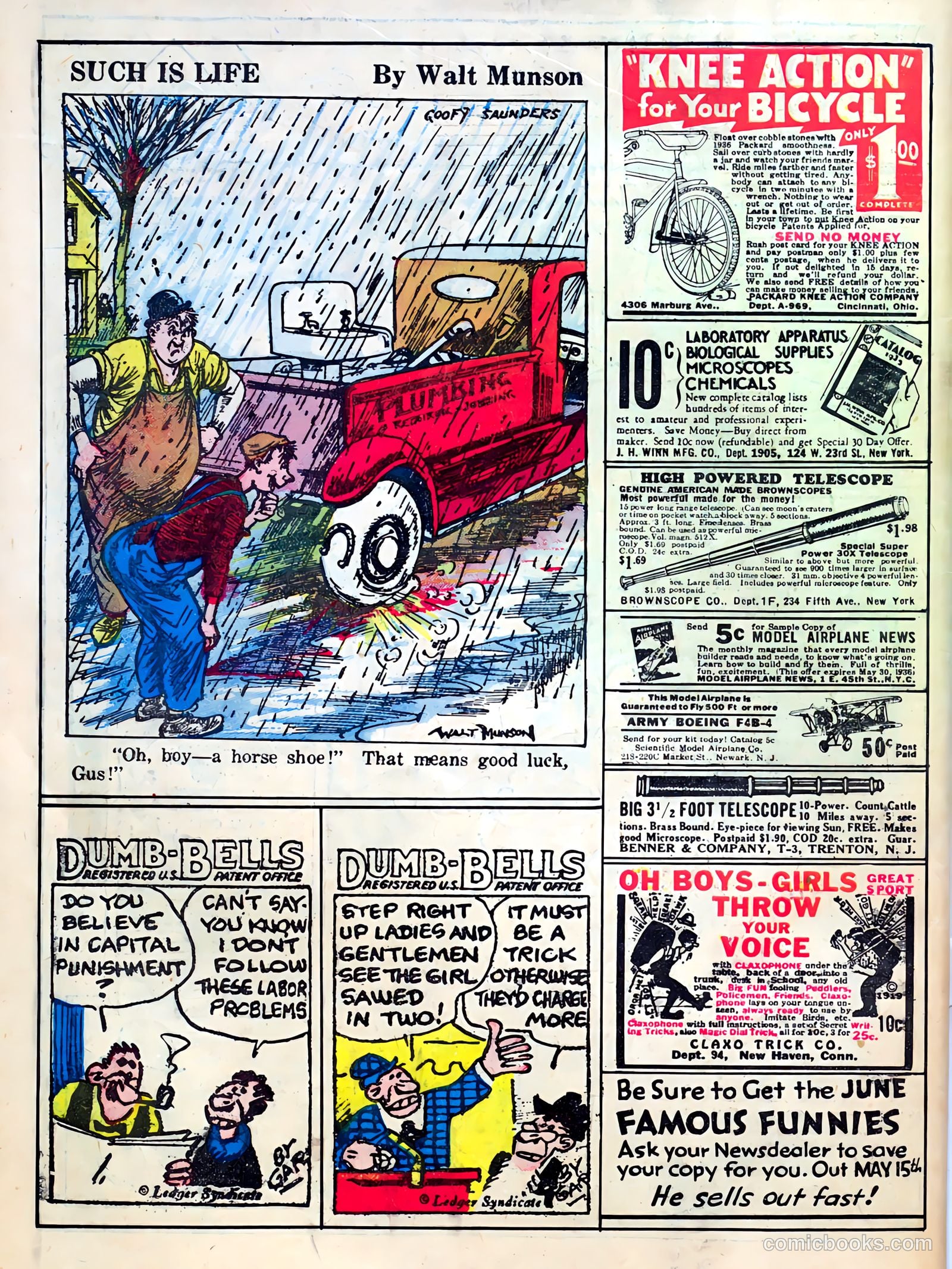 Famous Funnies #22 (1936) — page 62 of 64