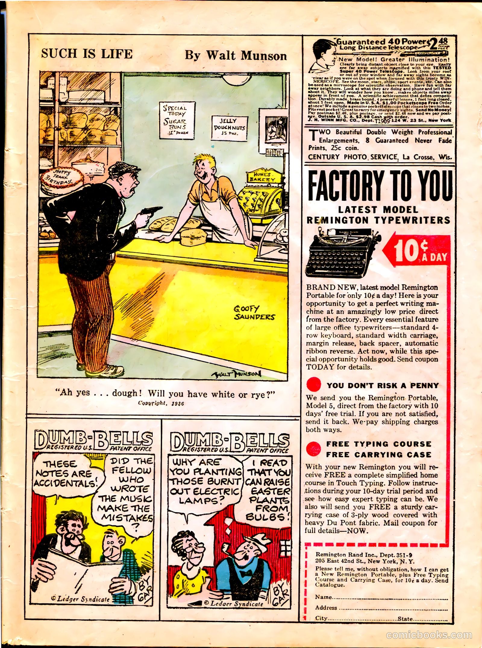 Famous Funnies #26 (1936) — page 19 of 66