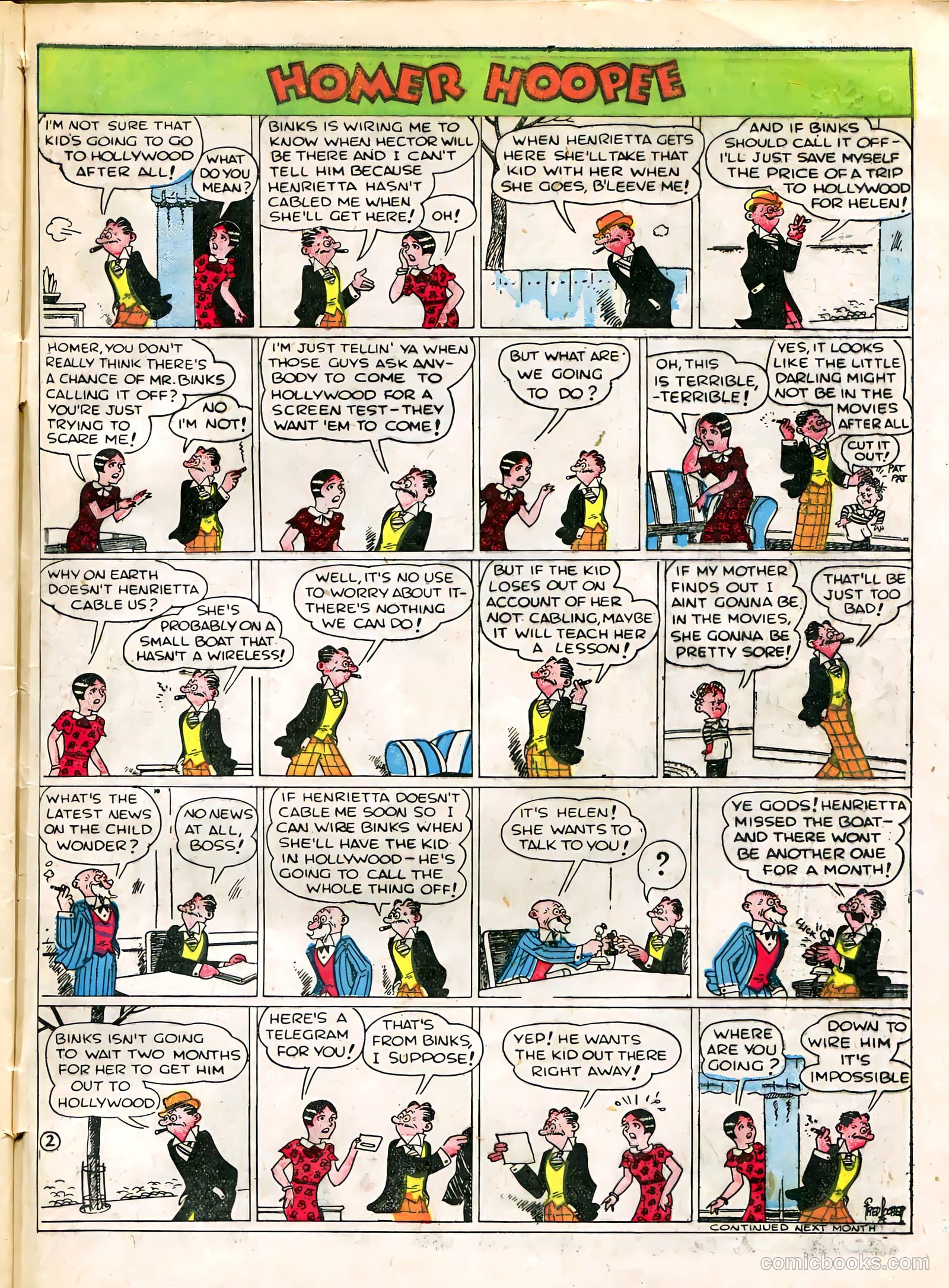 Famous Funnies #33 (1937) — page 59 of 64