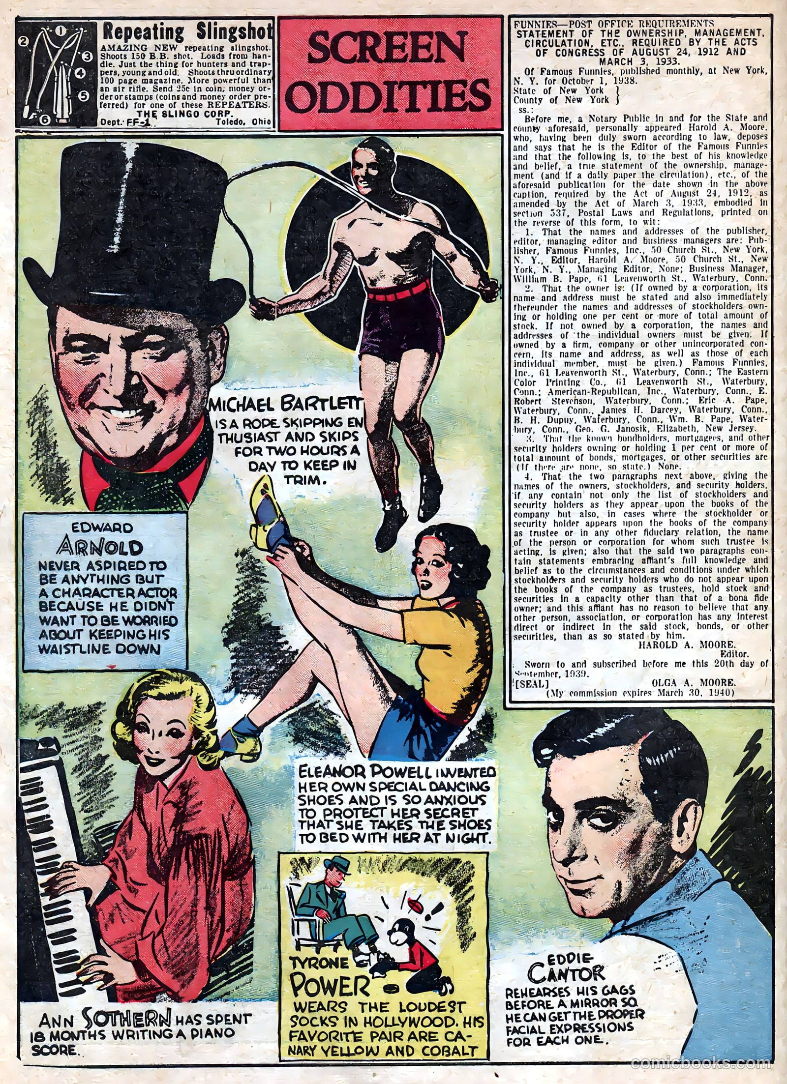 Famous Funnies #66 (1940) — page 62 of 64