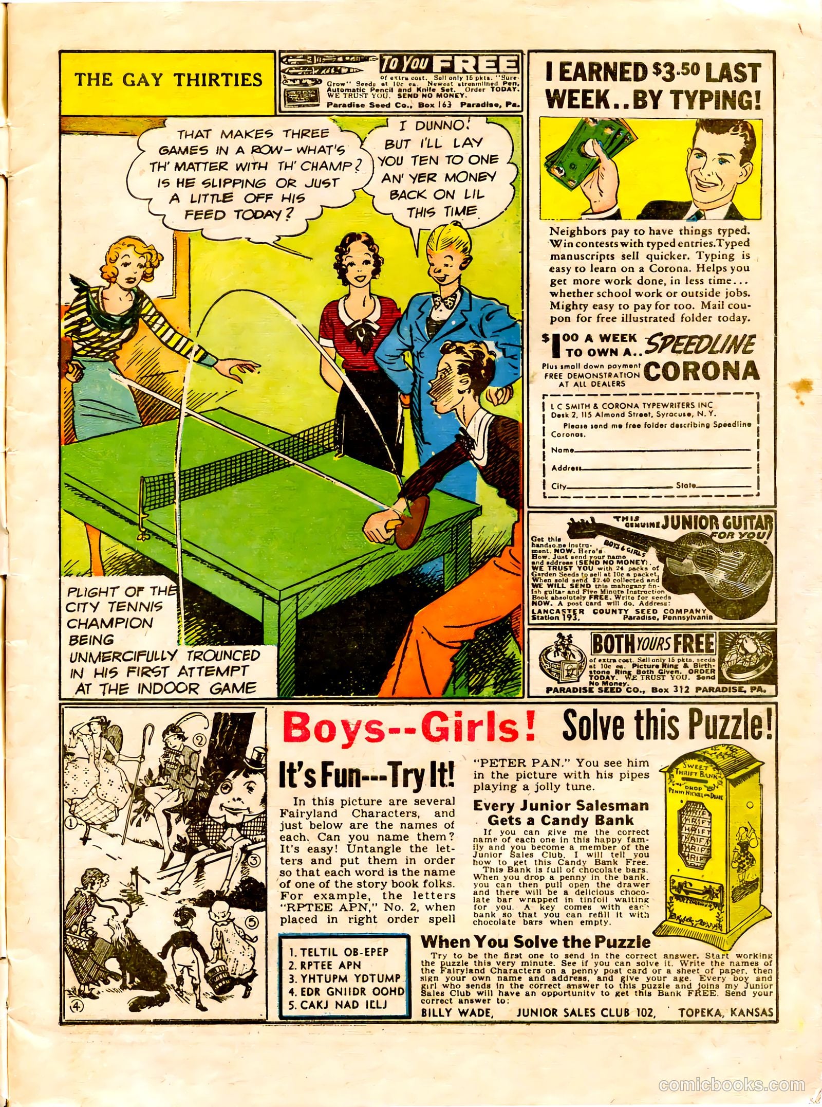 Famous Funnies #67 (1940) — page 5 of 63