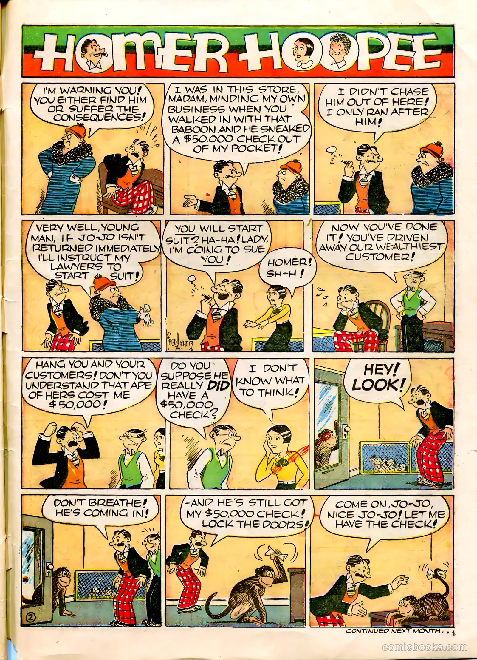 Famous Funnies #69 (1940) — page 59 of 64