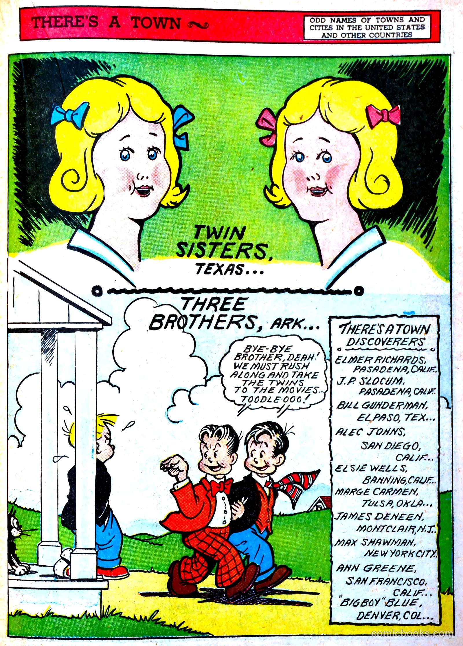 Famous Funnies #71 (1940) — page 32 of 62