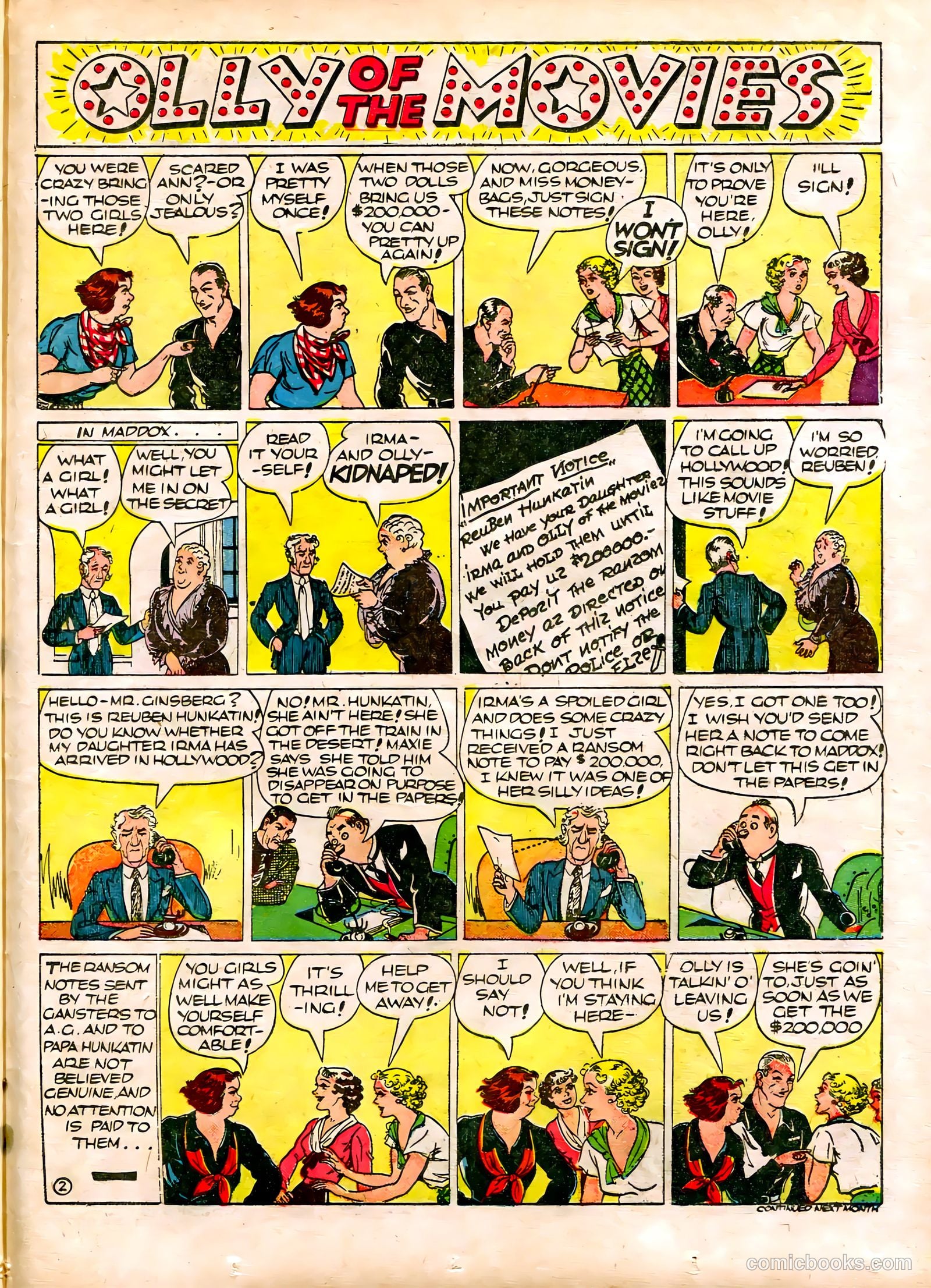 Famous Funnies #72 (1940) — page 41 of 64