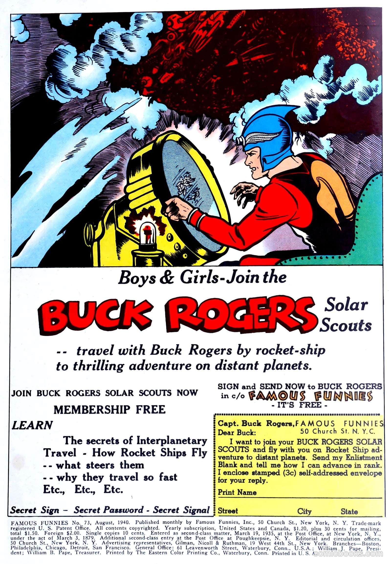 Famous Funnies #73 (1940) — page 2 of 62