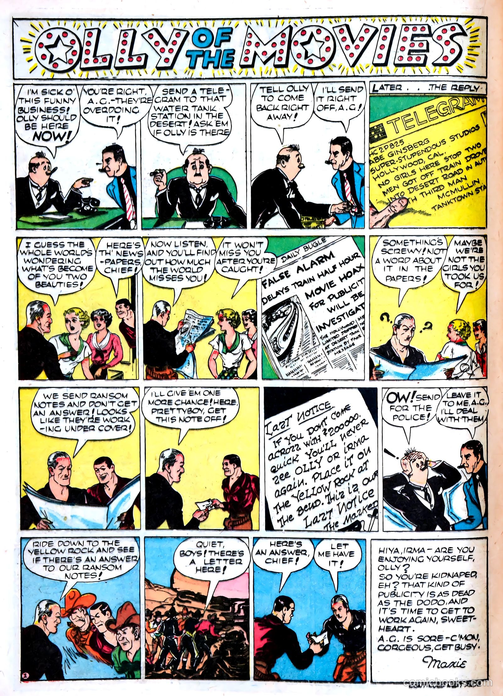 Famous Funnies #73 (1940) — page 39 of 62