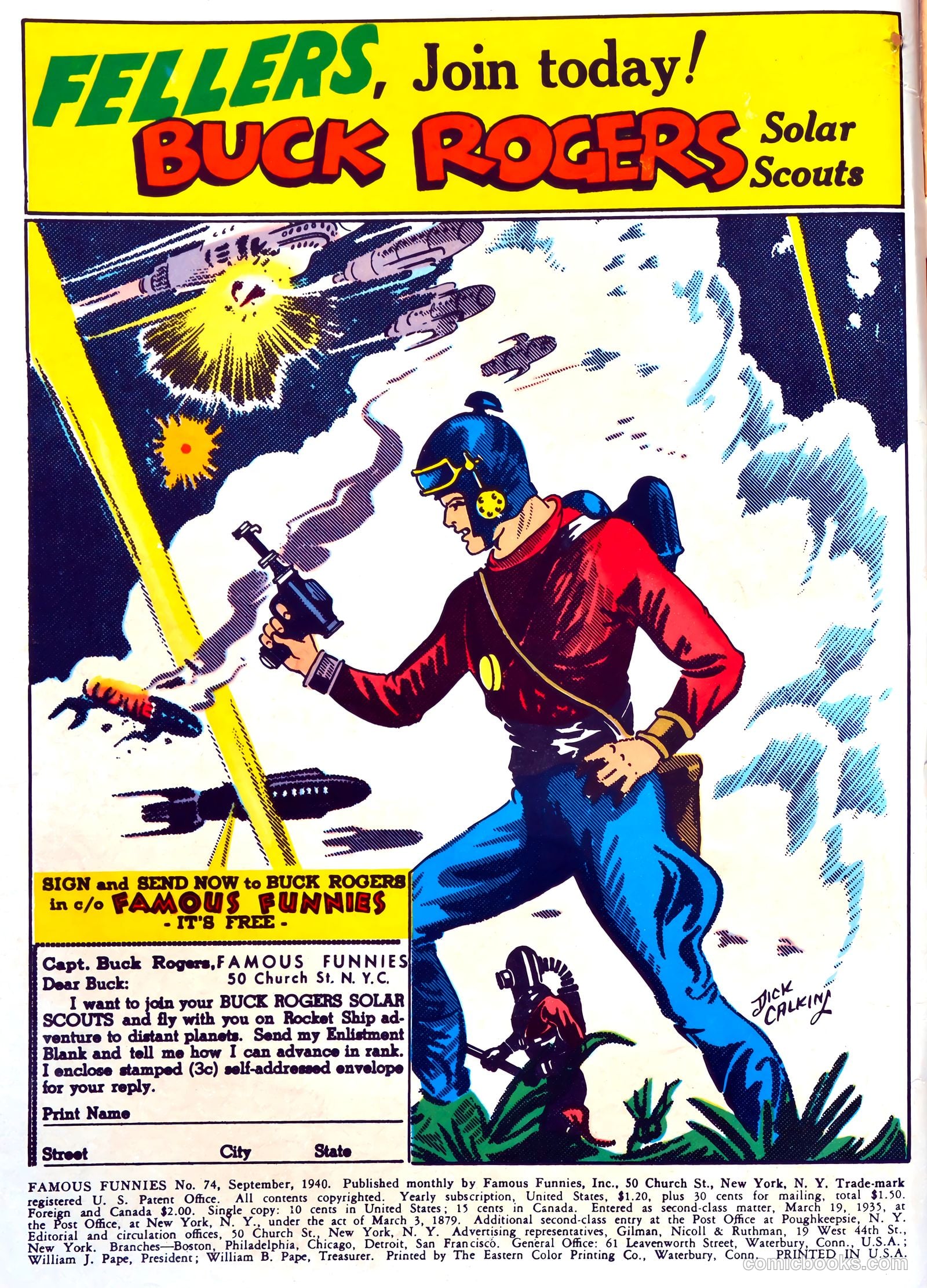 Famous Funnies #74 (1940) — page 2 of 62