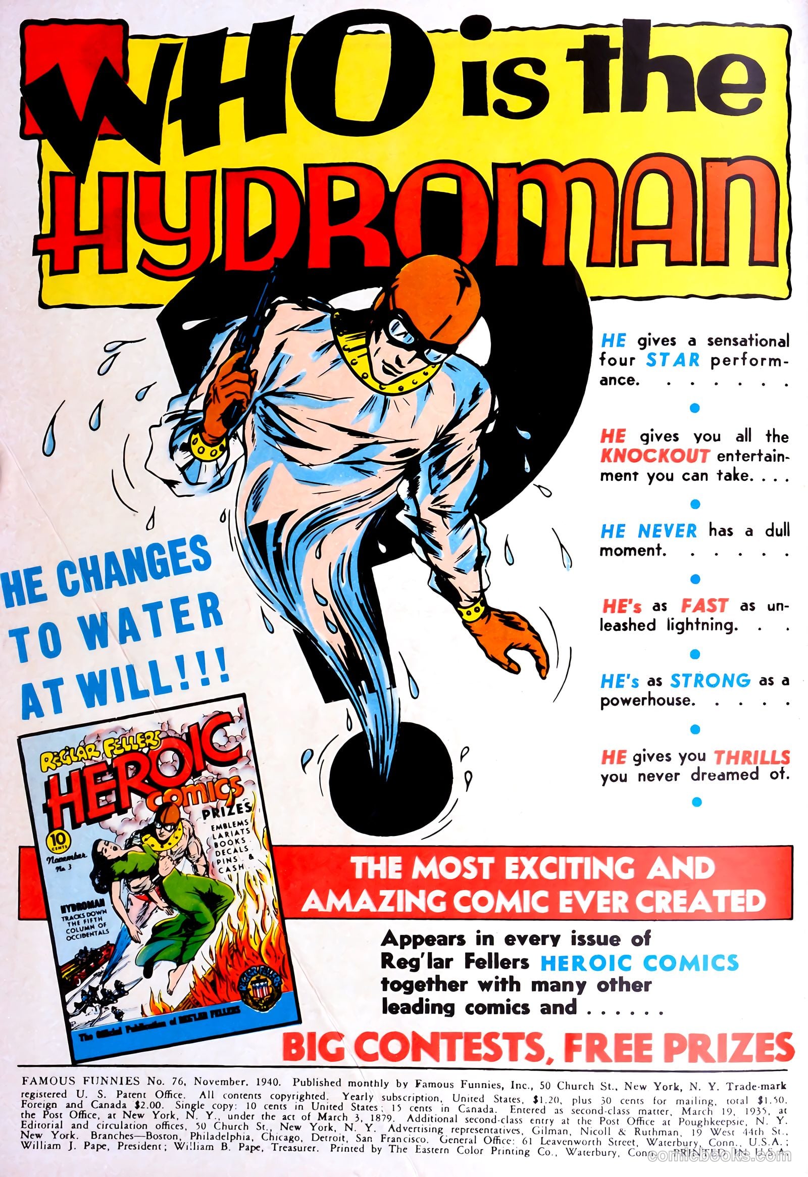 Famous Funnies #76 (1940) — page 2 of 62