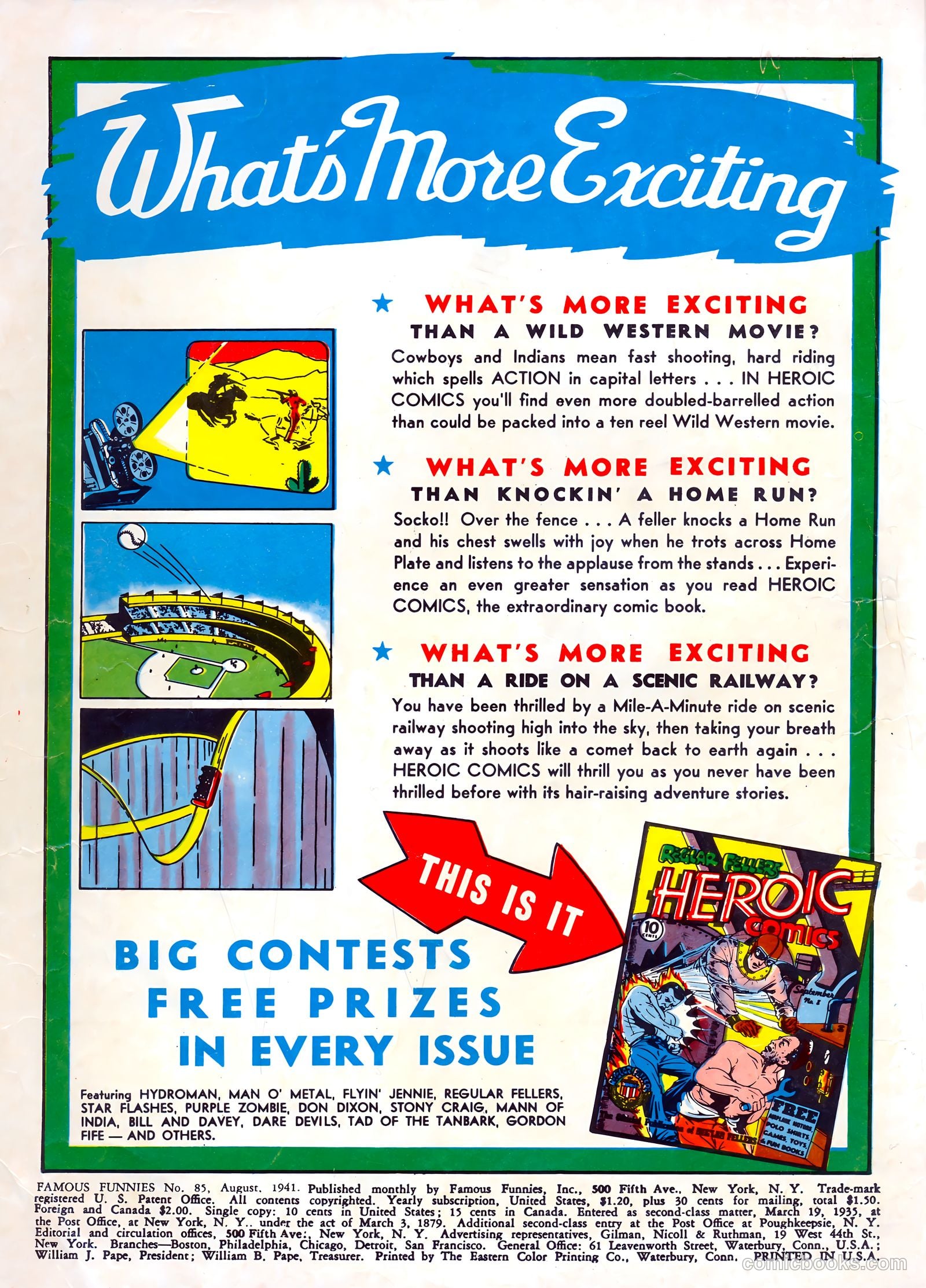 Famous Funnies #85 (1941) — page 2 of 64